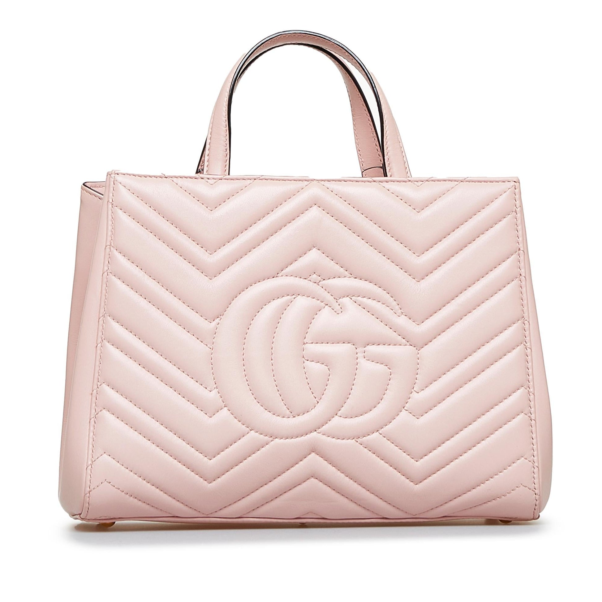 Gucci GG Marmont SHG-Itjg7Z Calf Pink Satchel Bag