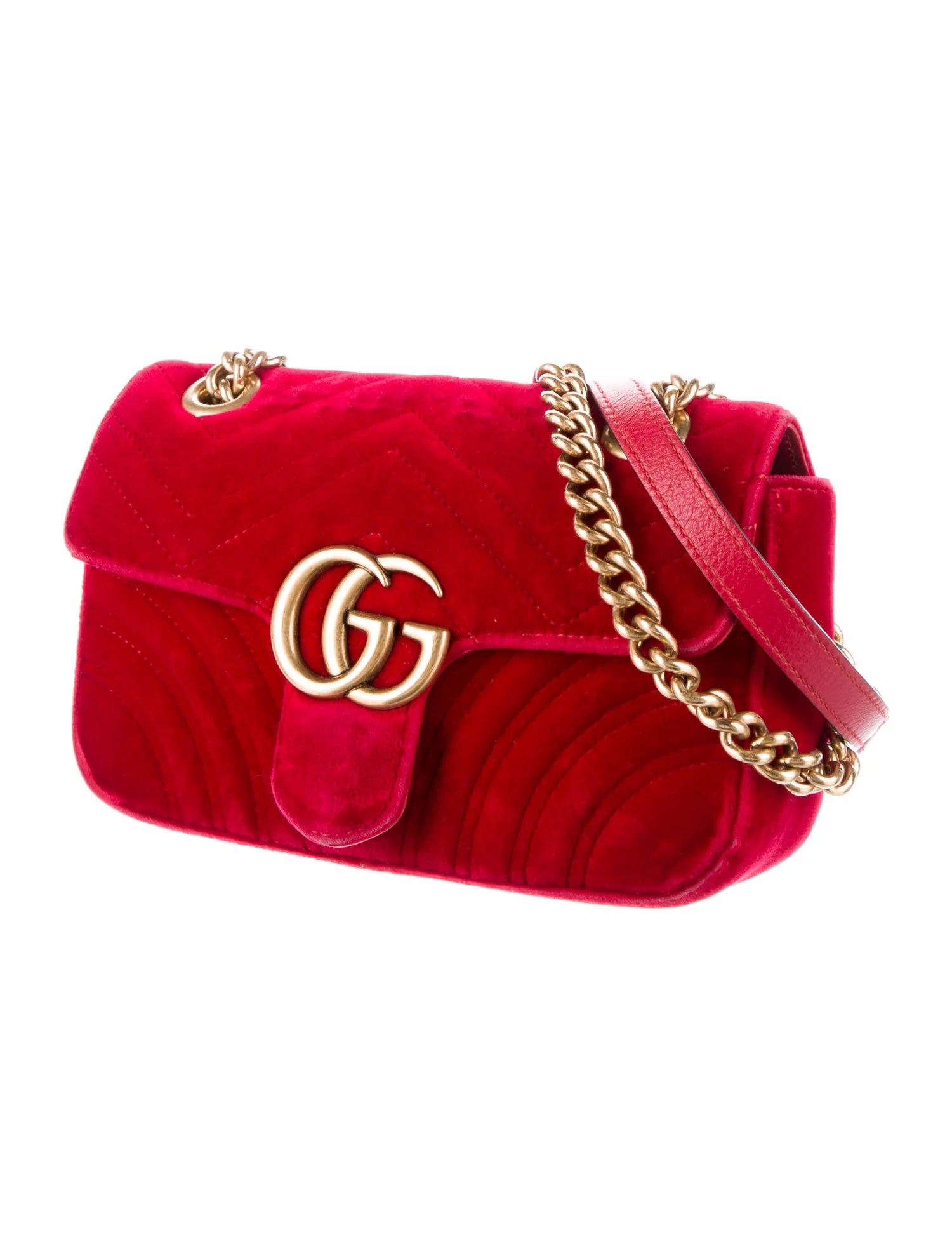 Gucci GG MARMONT VELVET Matelasse Small Shoulder Bag 3