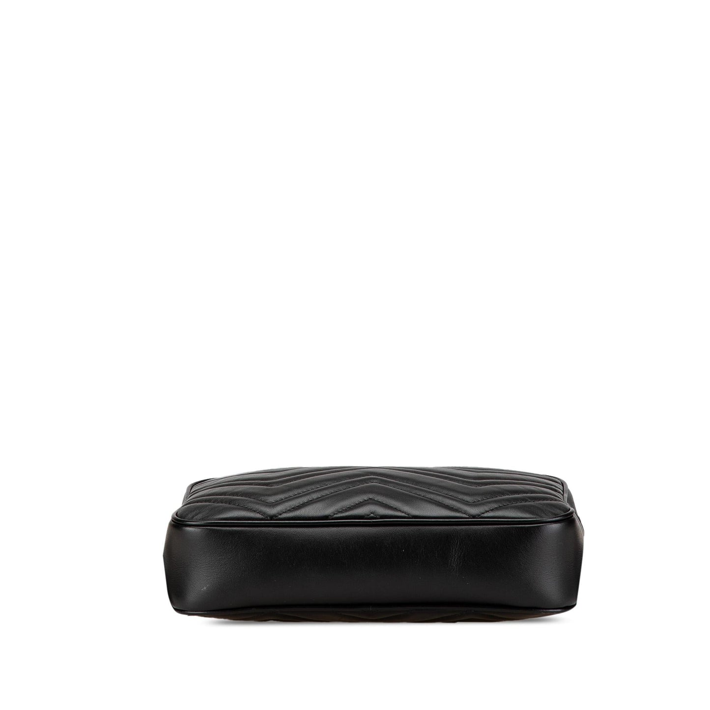 Gucci GG Marmont Square Belt Matelasse Leather Calf Black Accessory Bag 2