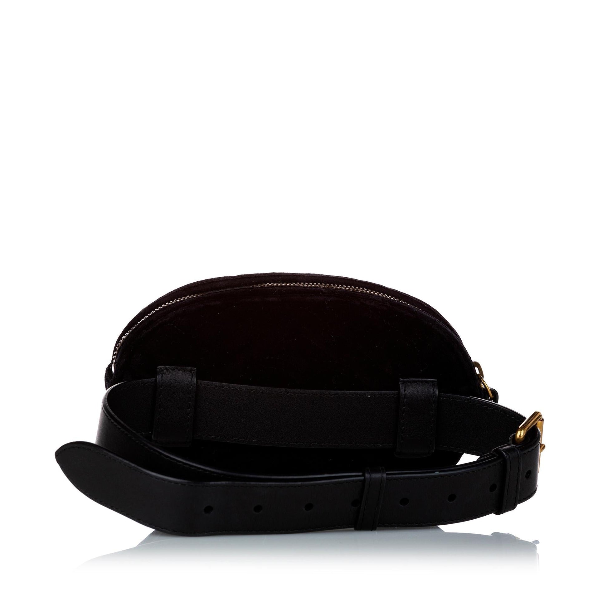 Gucci GG Marmont Velvet Belt SHG Calf Black Accessory
