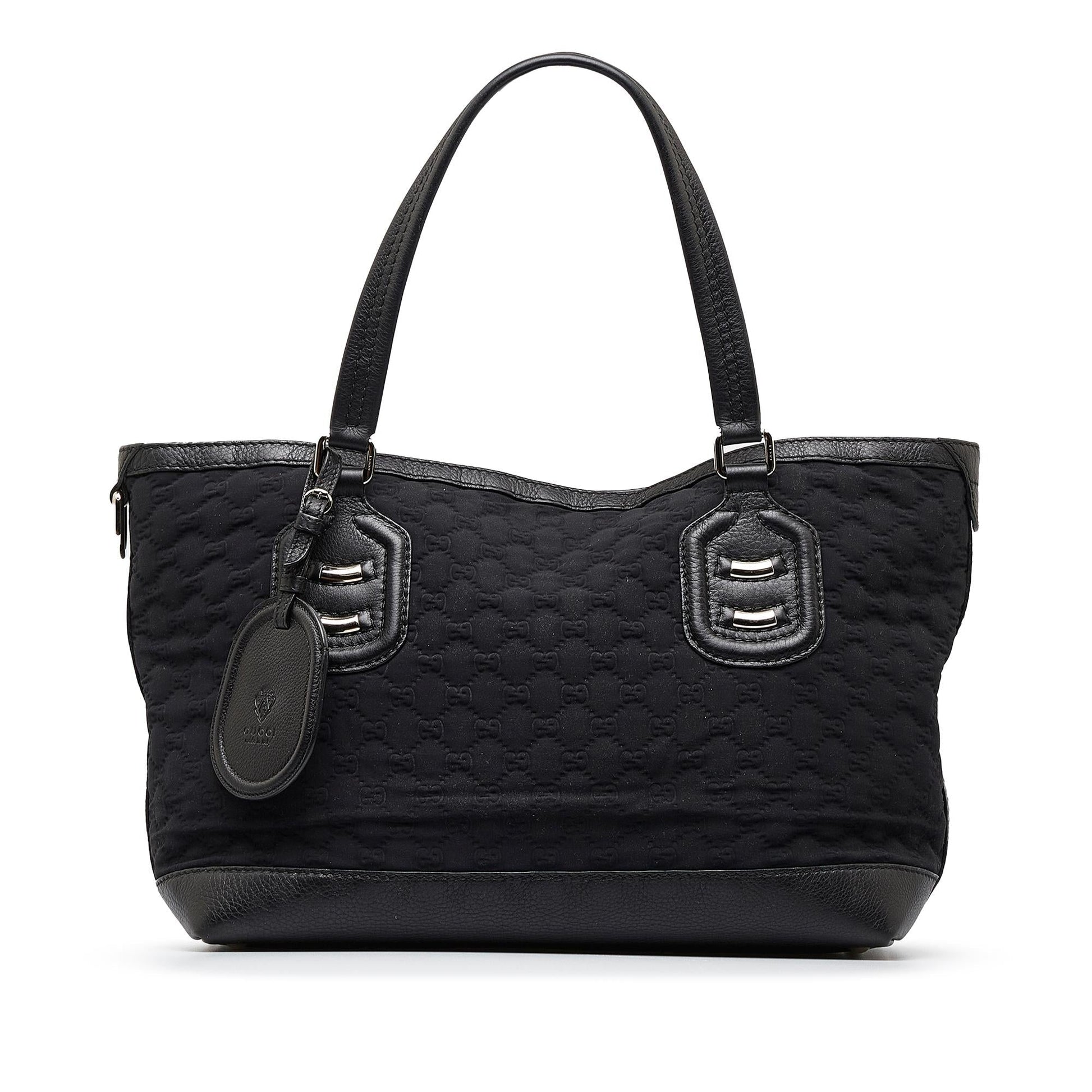 Gucci GG Neoprene SHG-FjjgTj Calf Black Tote Bag
