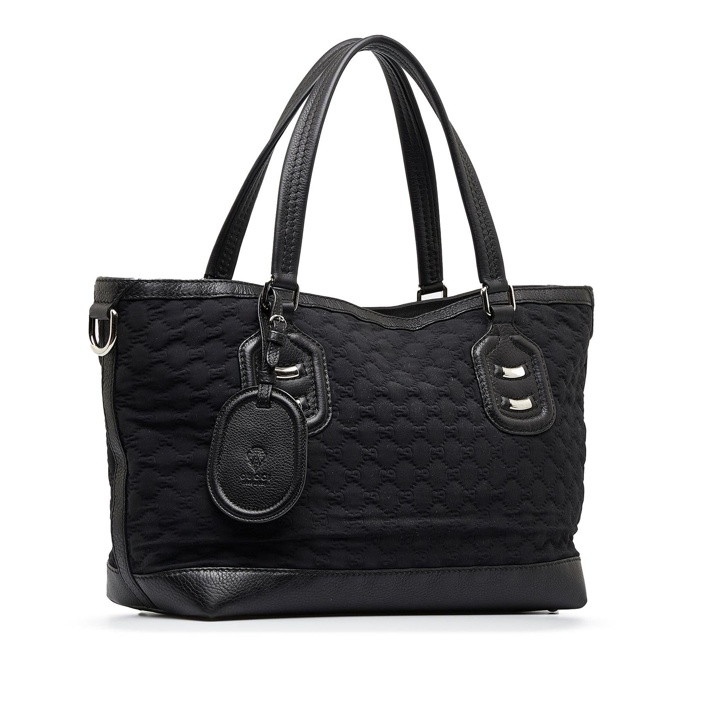 Gucci GG Neoprene SHG-FjjgTj Calf Black Tote Bag