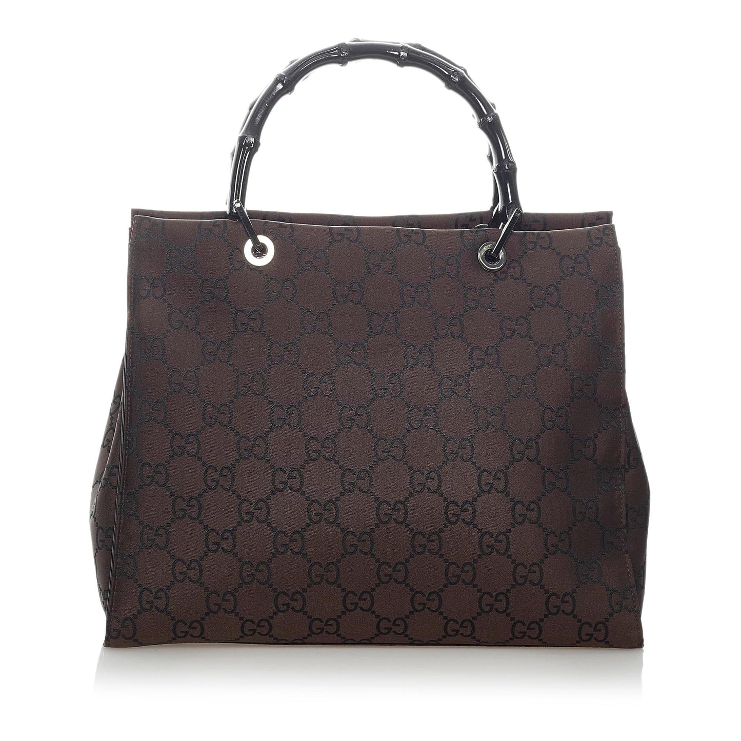 Gucci GG Bamboo SHG Nylon Black Tote Bag Bag Shg