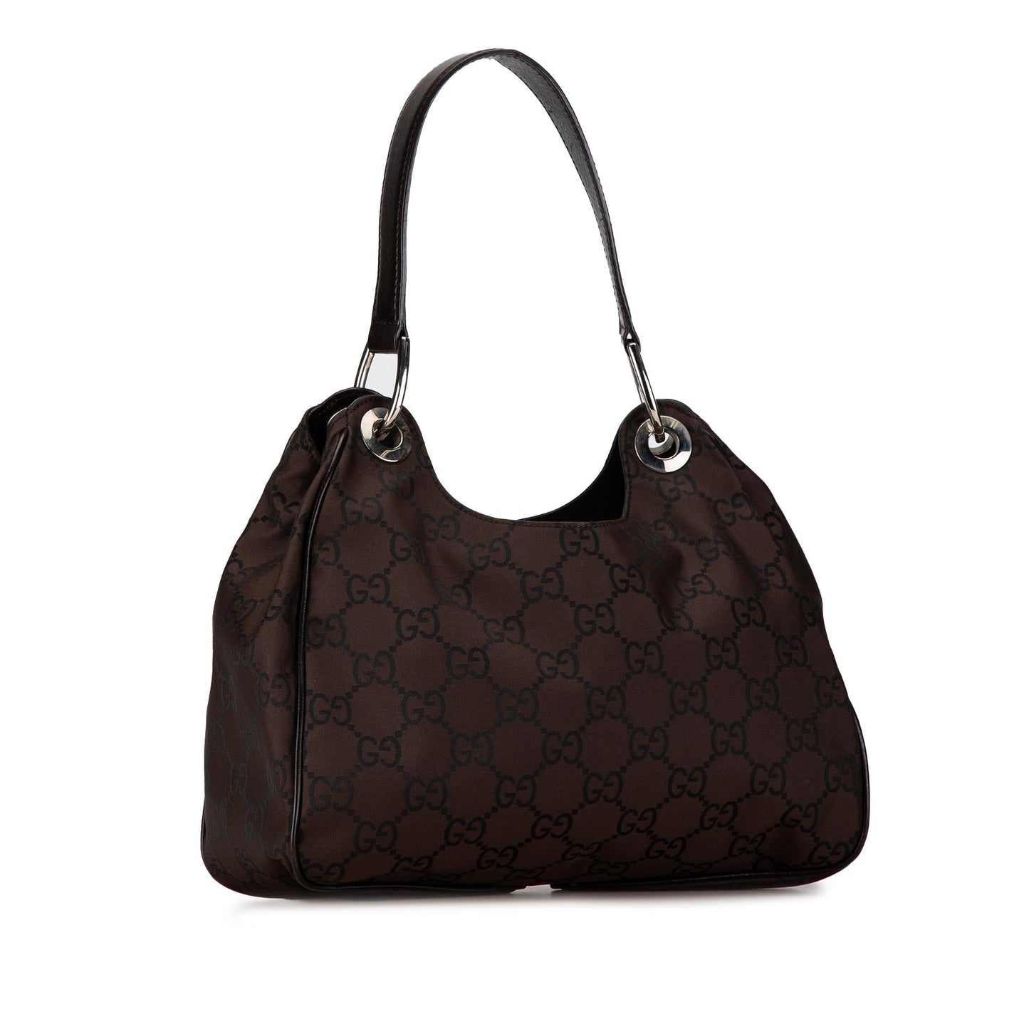 Gucci GG Colbert SHG-5lz7PH Nylon Calf Brown Shoulder Bag