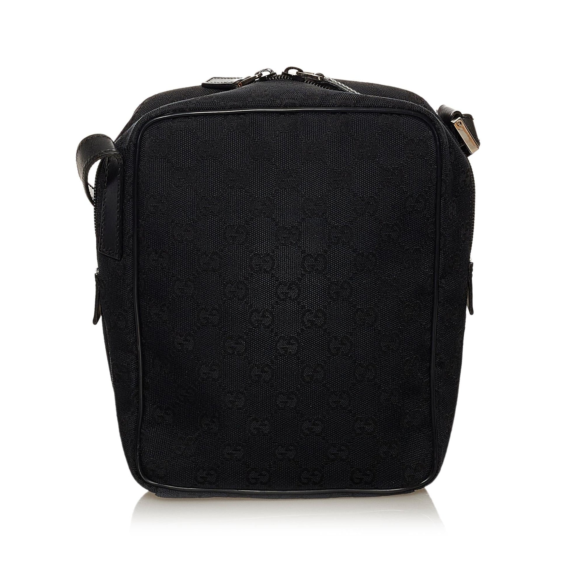 Gucci GG SHG Nylon Black Crossbody Bag Bag Shg