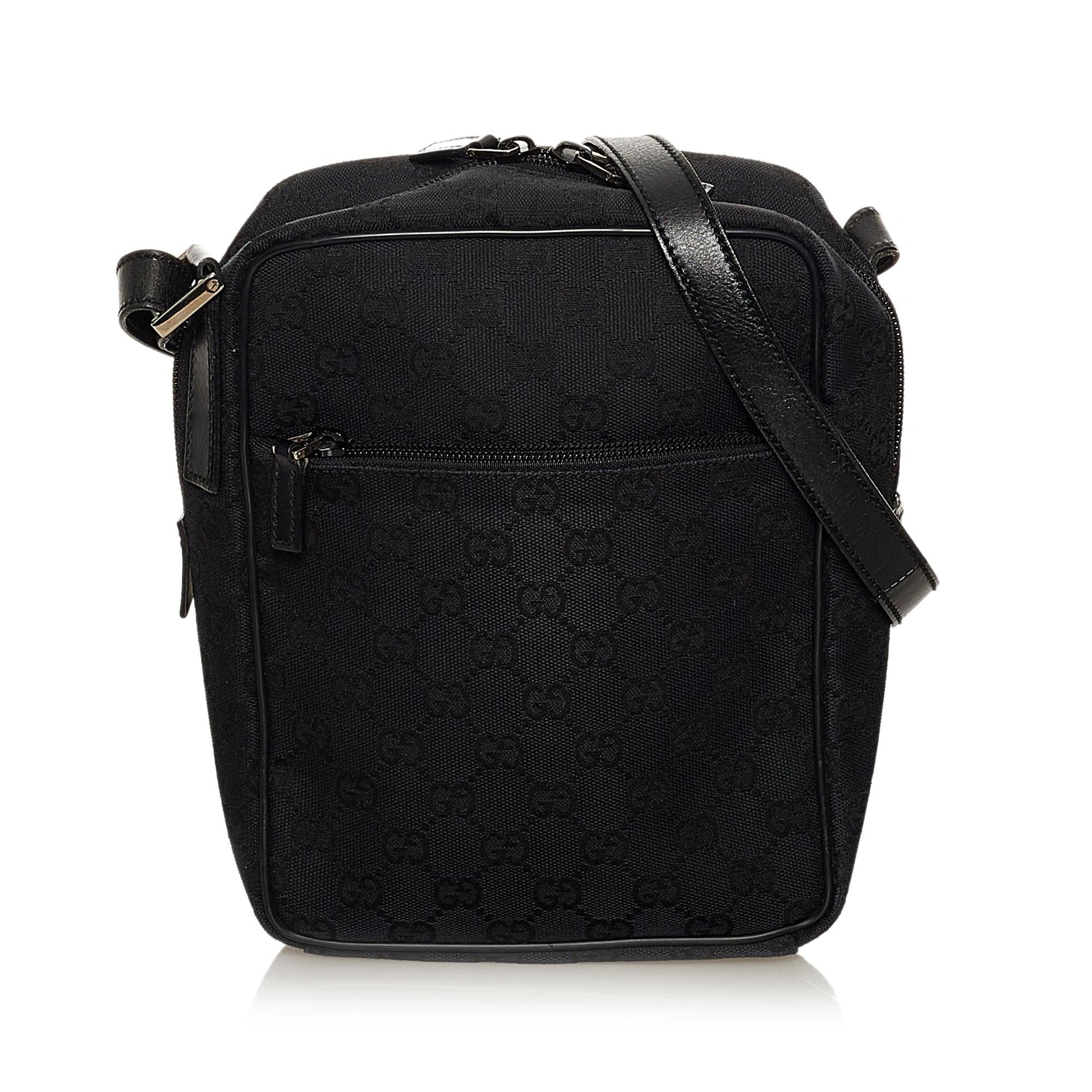 Gucci GG SHG Nylon Black Crossbody Bag Bag Shg