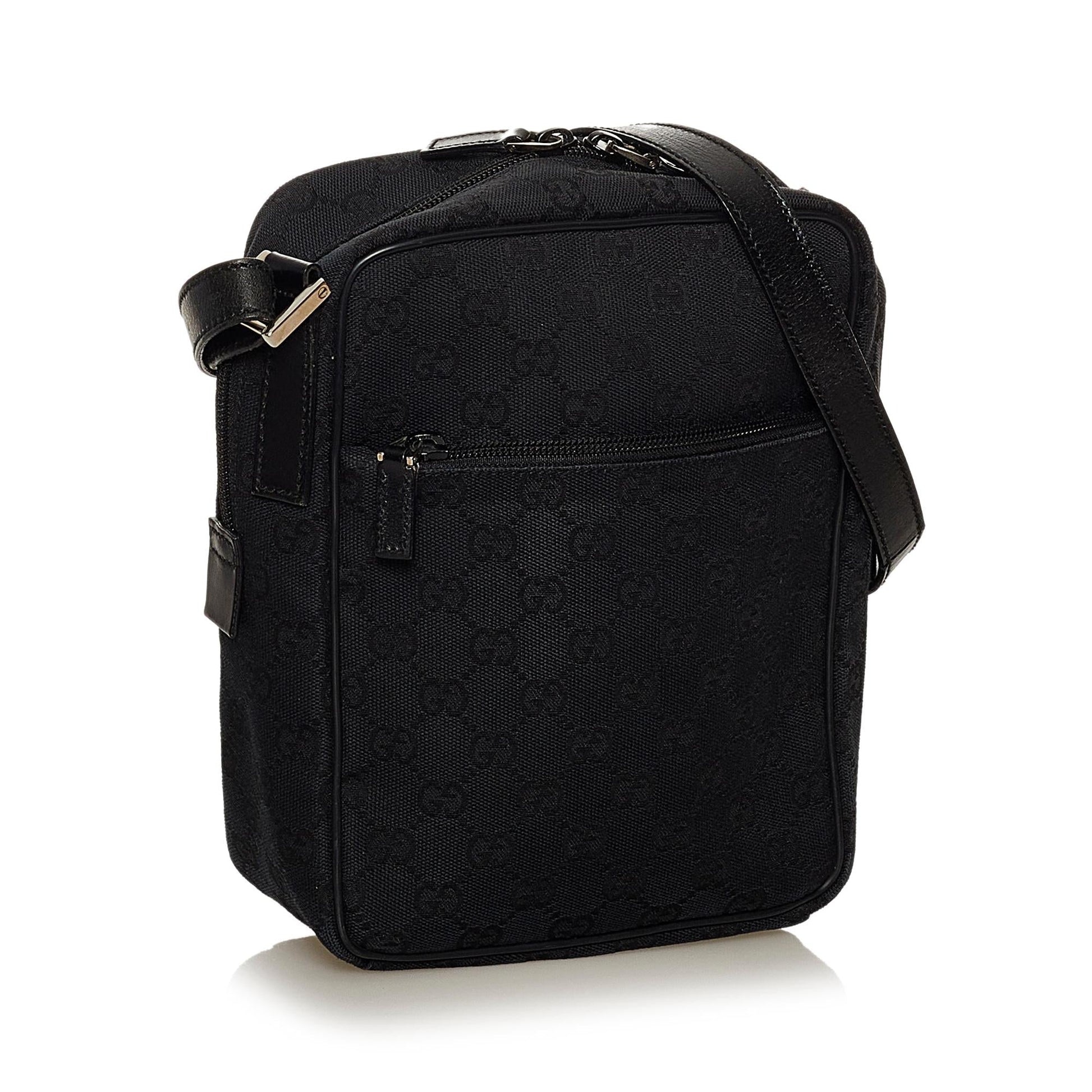 Gucci GG SHG Nylon Black Crossbody Bag Bag Shg