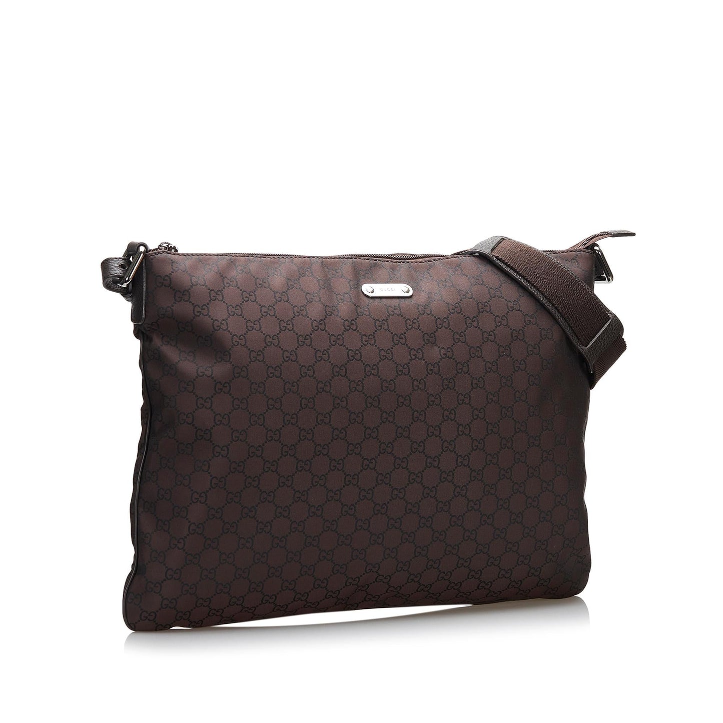 Gucci GG SHG Nylon Brown Crossbody Bag