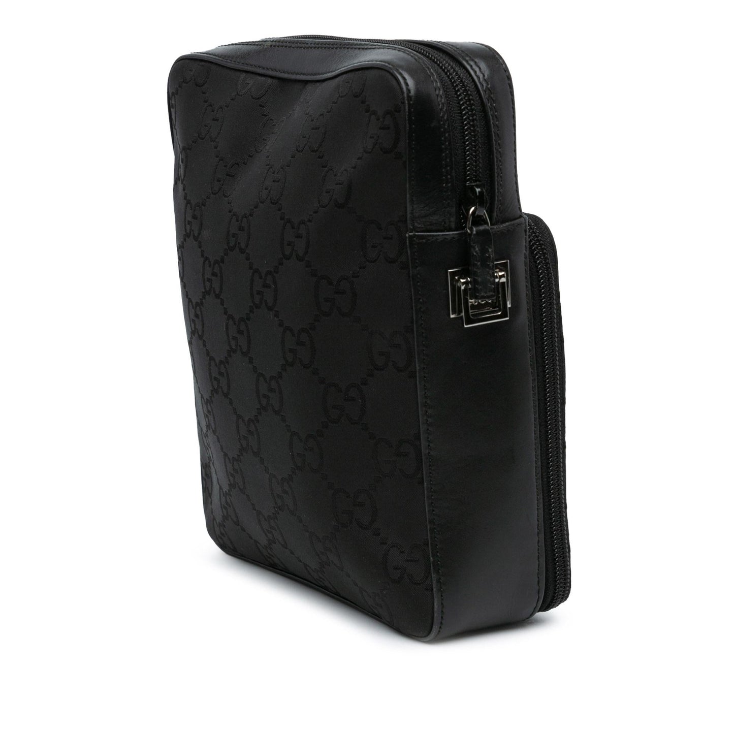 Gucci GG SHG-ScDtKo Nylon Calf Black Crossbody Bag