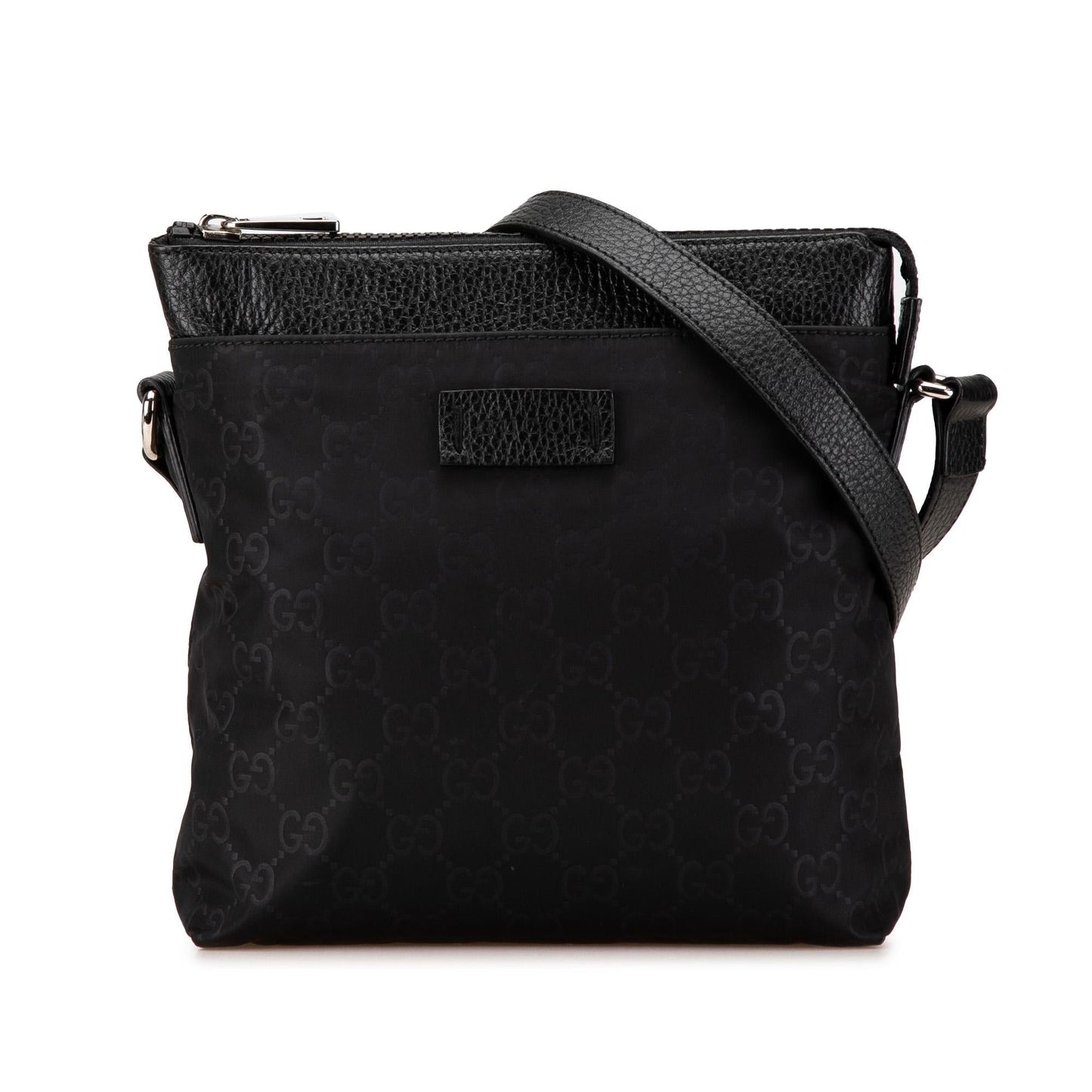 Gucci GG SHG-0d7rsi Nylon Calf Black Crossbody Bag
