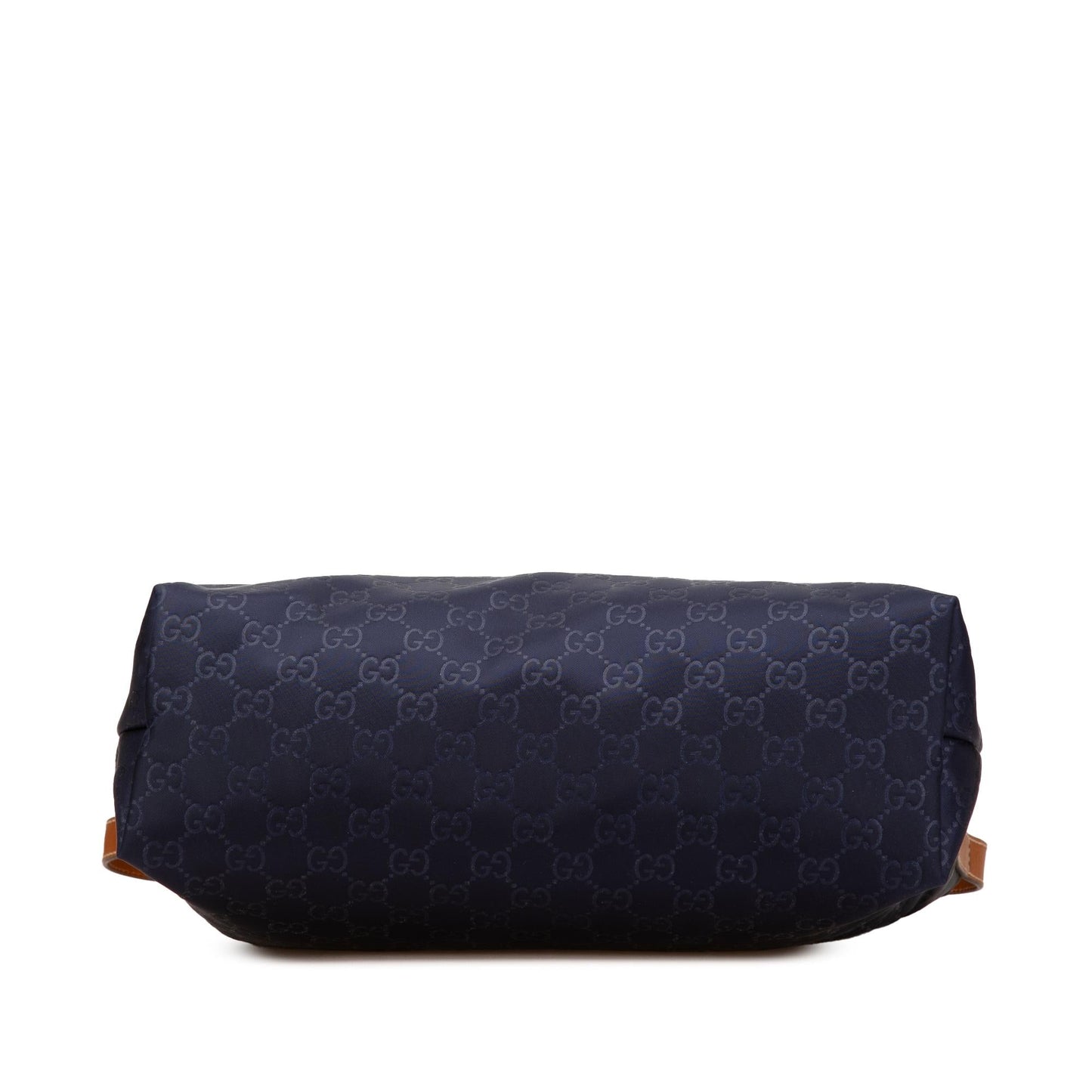 Gucci GG Nylon Calf Brown Blue Crossbody Bag
