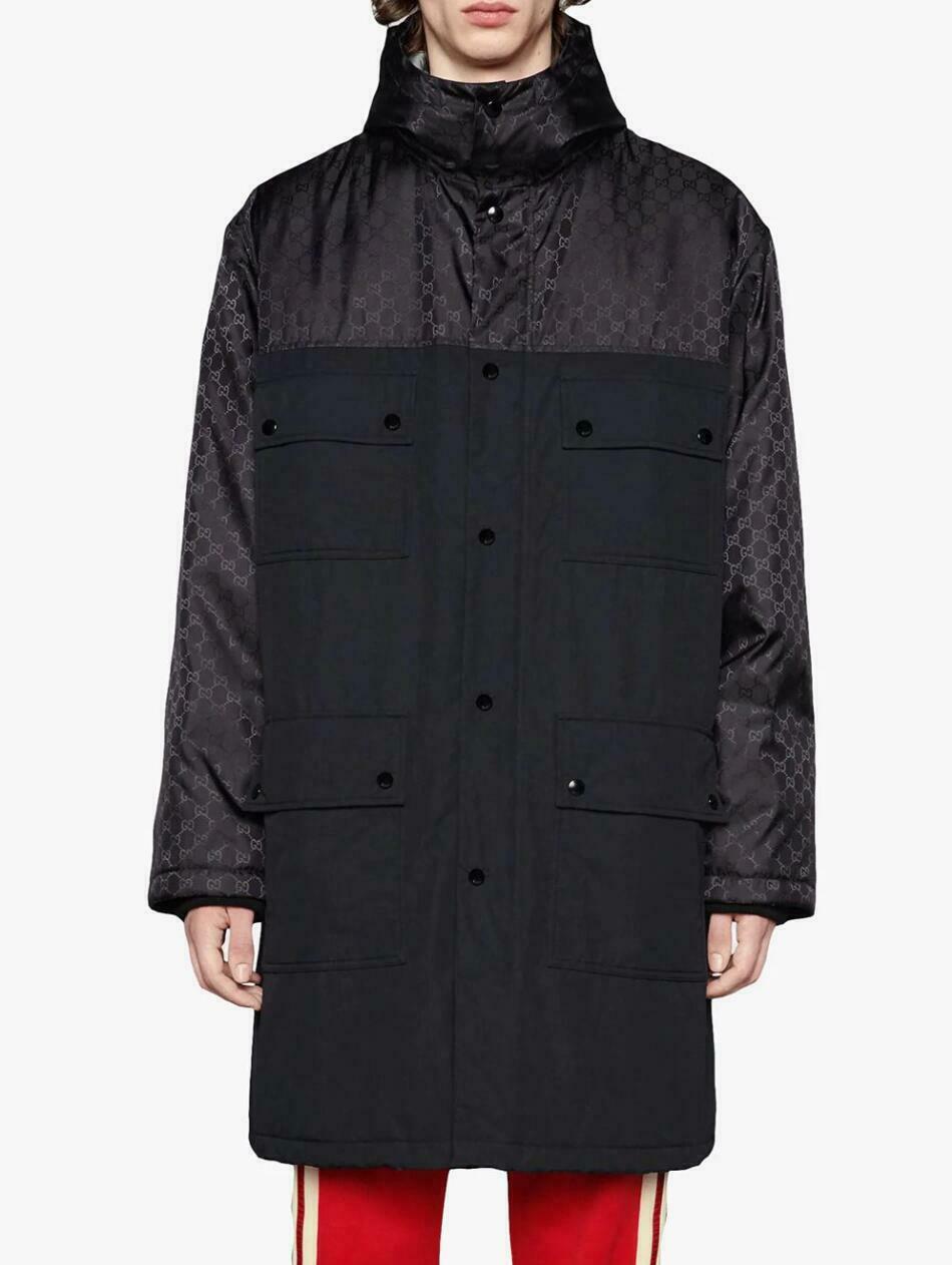 Gucci 's GG Jacket Nylon Black Large Apparel