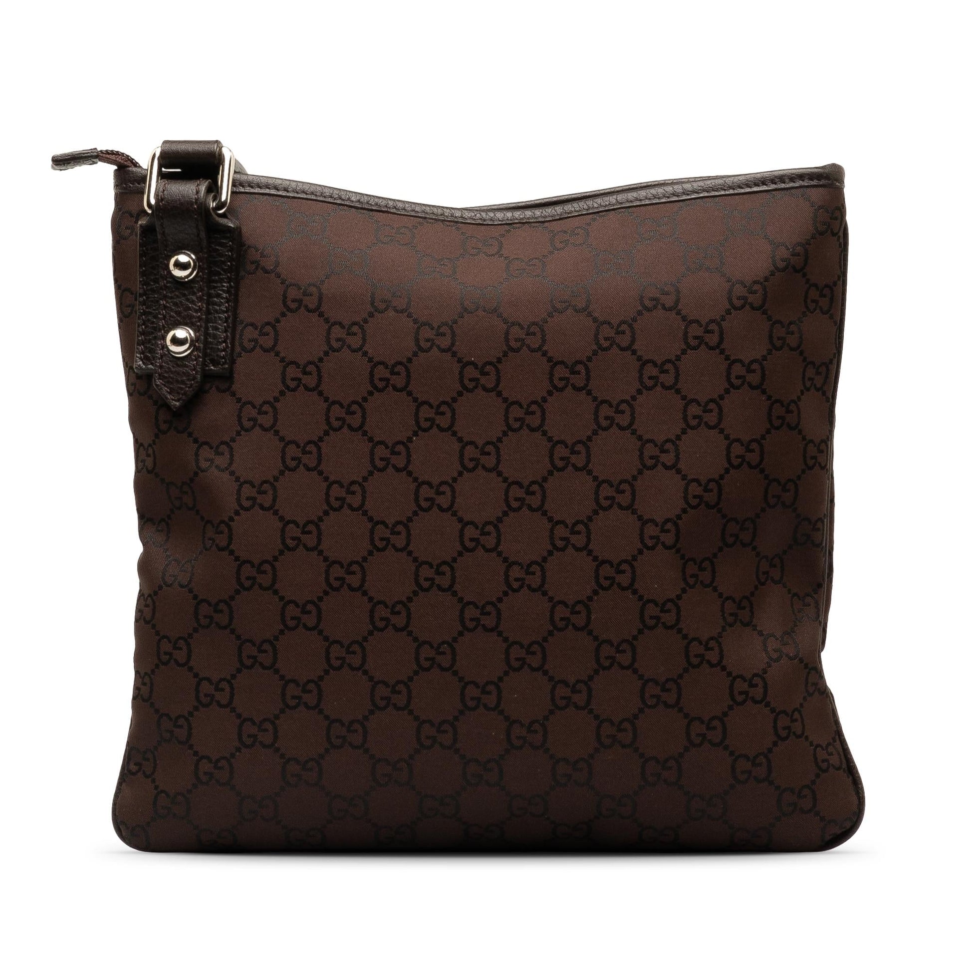 Gucci GG Jolicoeur SHG-J3fxiE Nylon Calf Brown Crossbody Bag