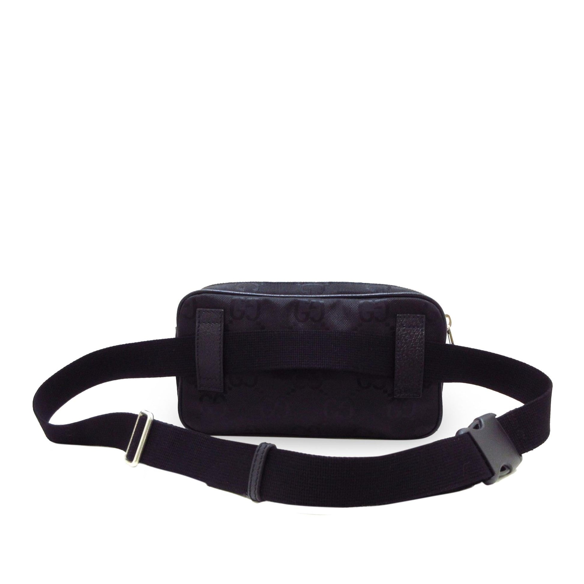Gucci GG Off Grid Belt SHG-aritZn Nylon Calf Black Accessory