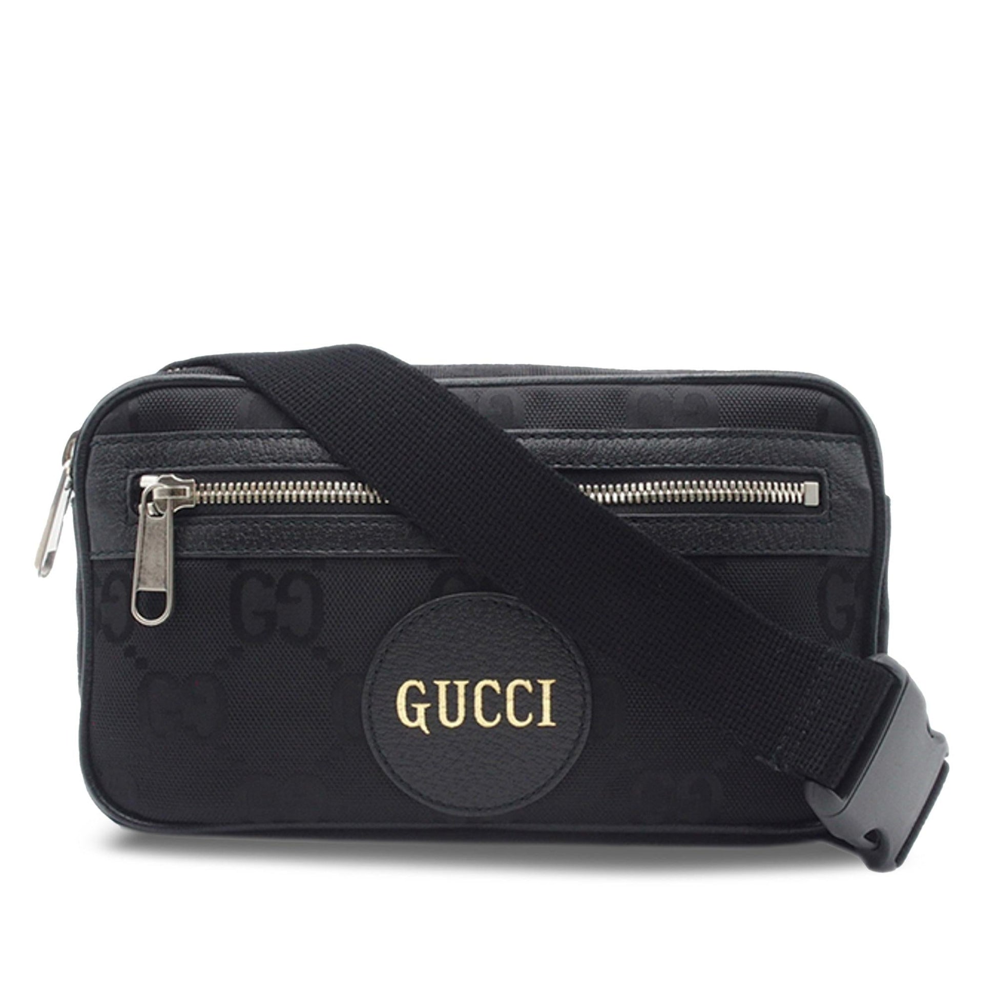 Gucci GG Off Grid Belt SHG-8t5ElJ Nylon Black Accessory