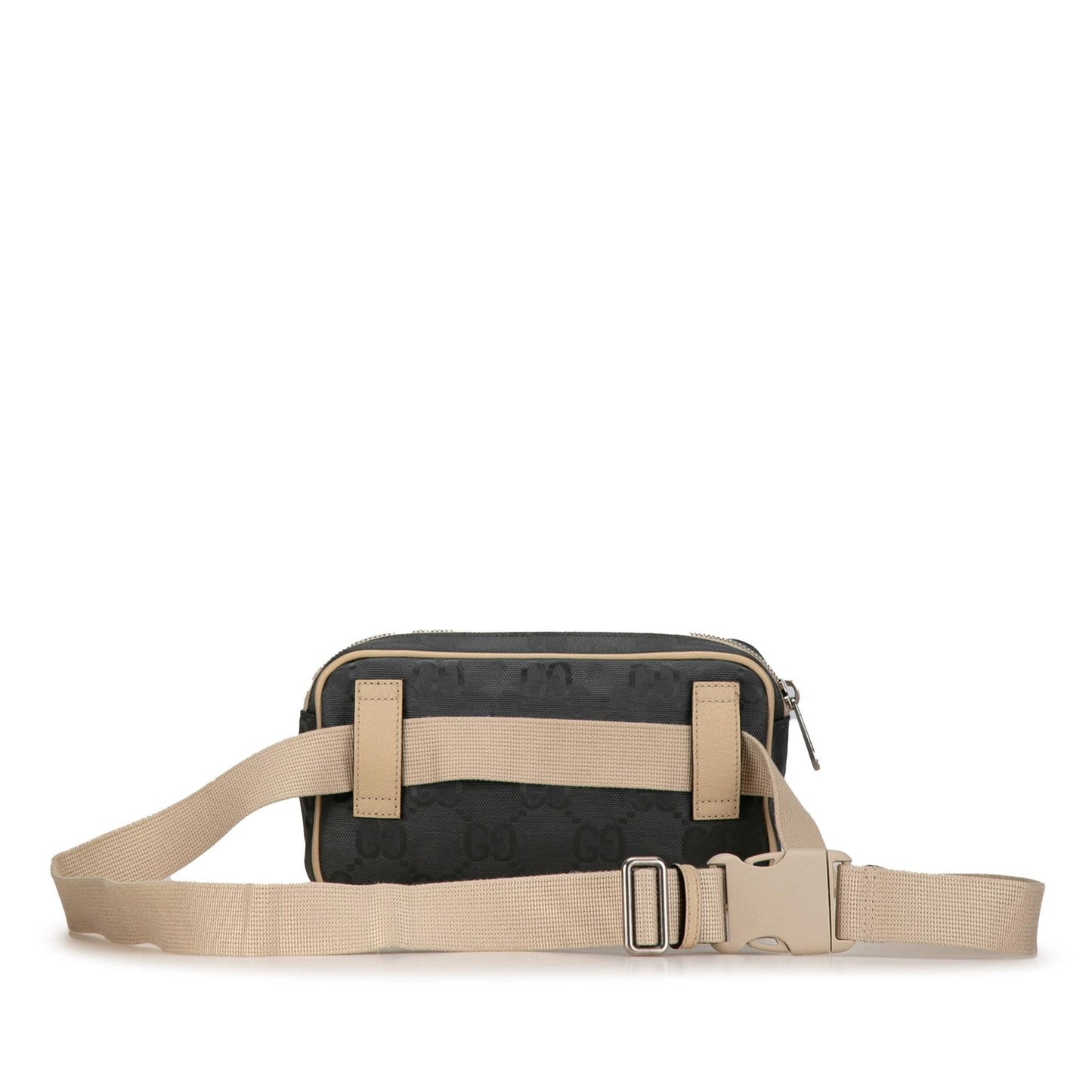 Gucci GG Off Grid Belt SHG-b7y1qv Nylon Calf Brown Grey Accessory