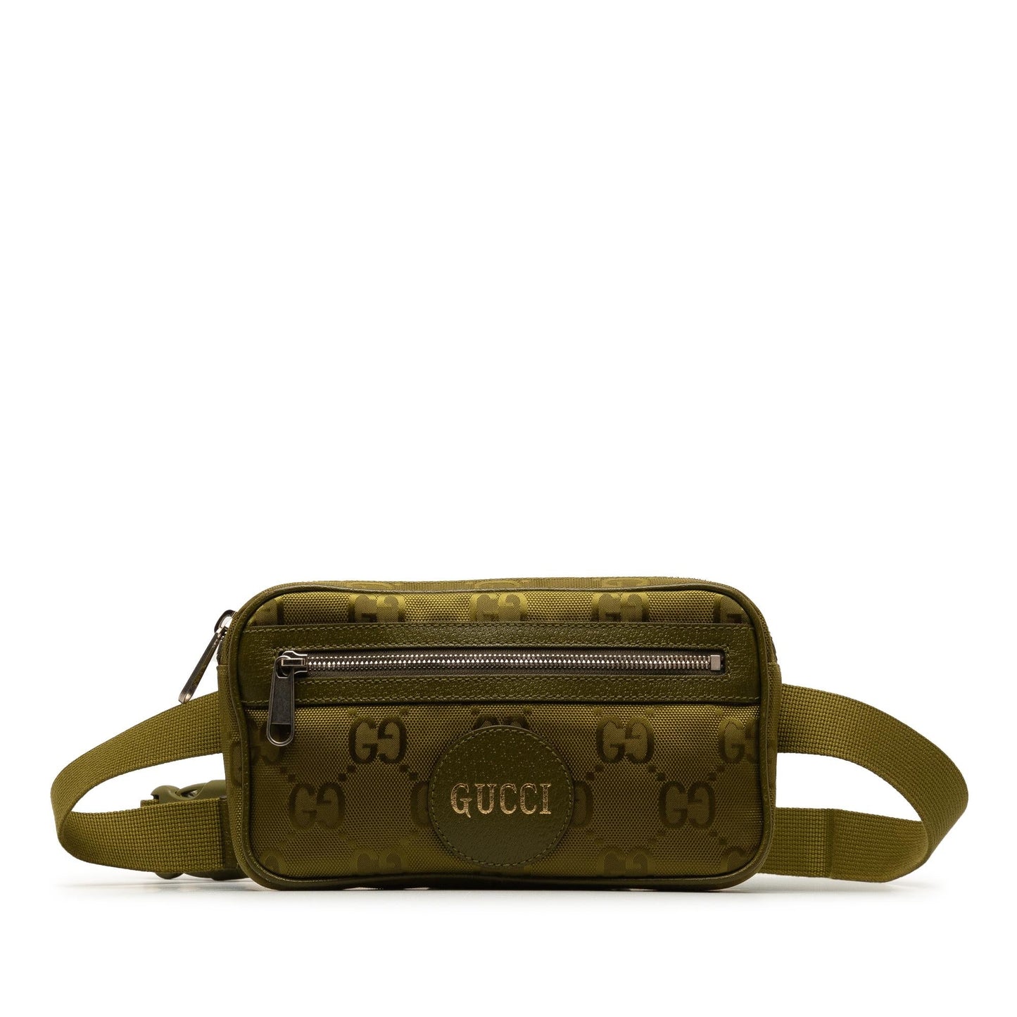 Gucci GG Off Grid Belt SHG-ZgRfSX Nylon Green Accessory