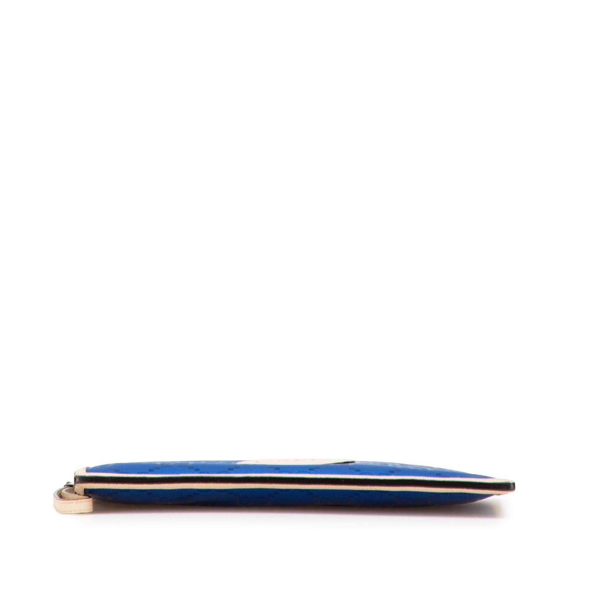 Gucci GG Off Grid Nylon Blue Clutch Bag