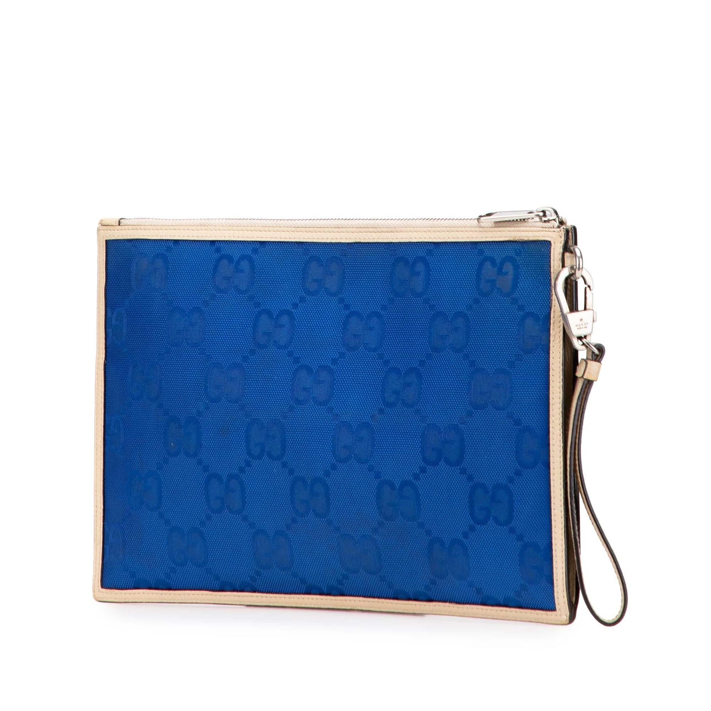 Gucci GG Off Grid Nylon Blue Clutch Bag