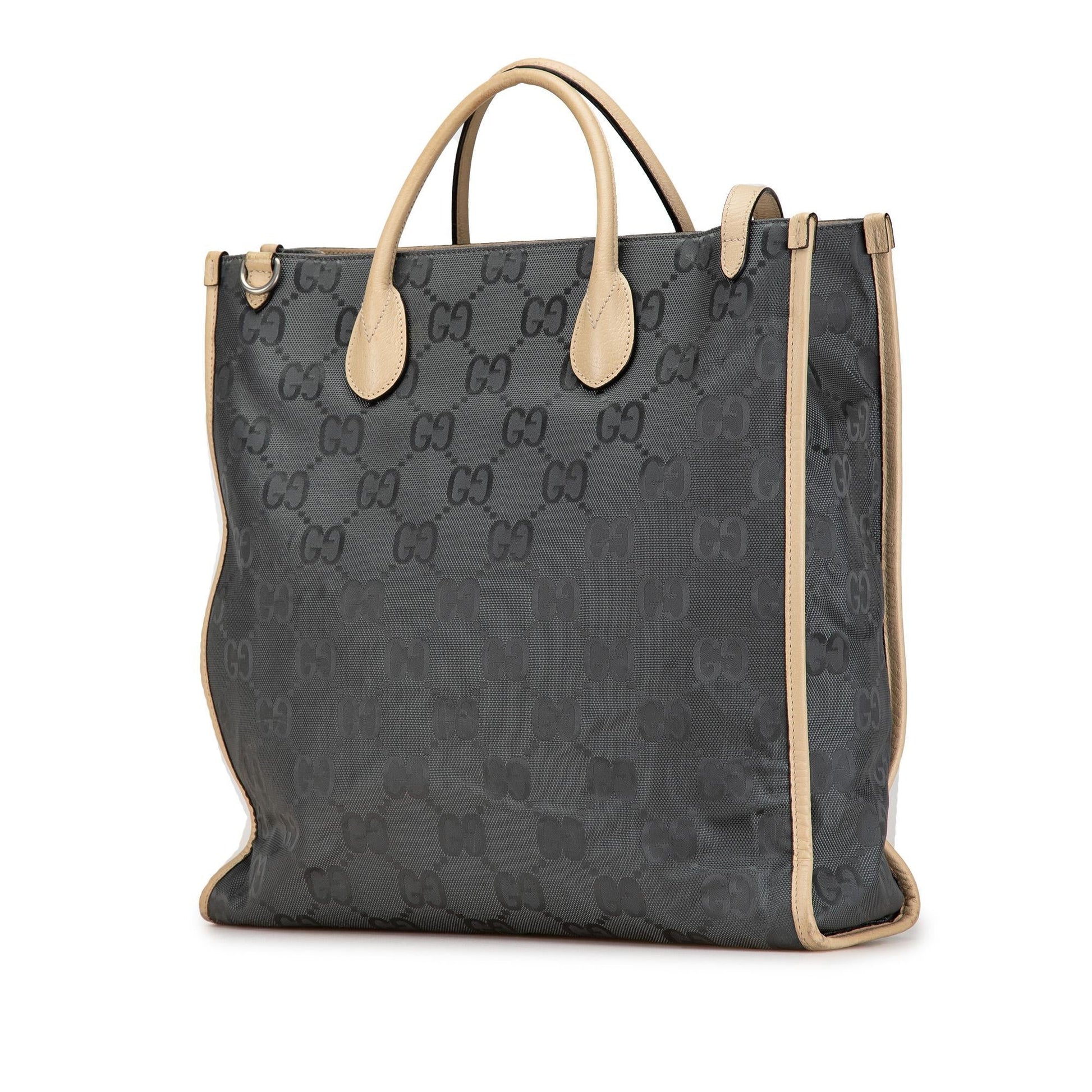 Gucci GG Off Grid Nylon Grey Satchel Bag Satchel 2