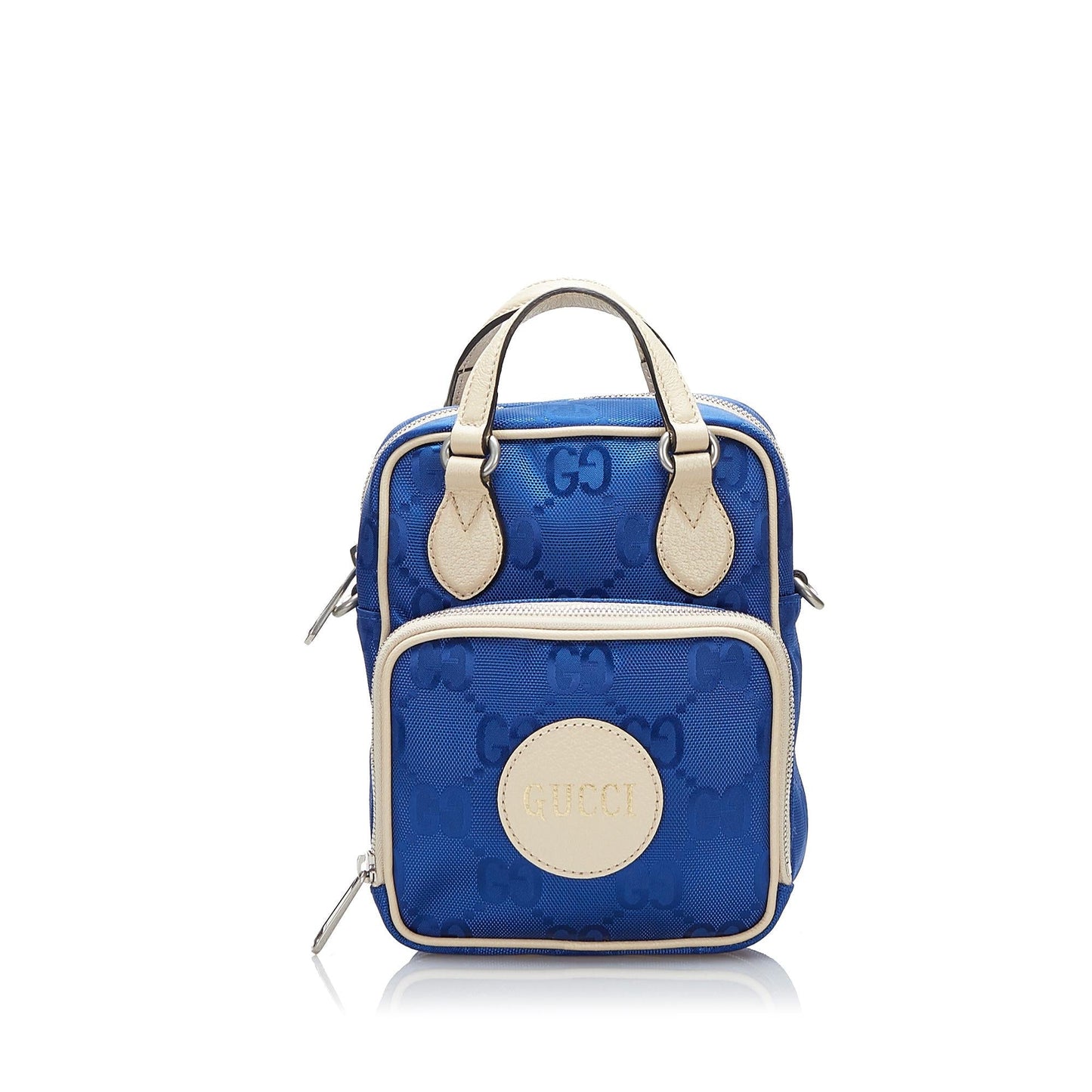 Gucci GG Off Grid SHG-Tlffff Nylon Blue Satchel Bag