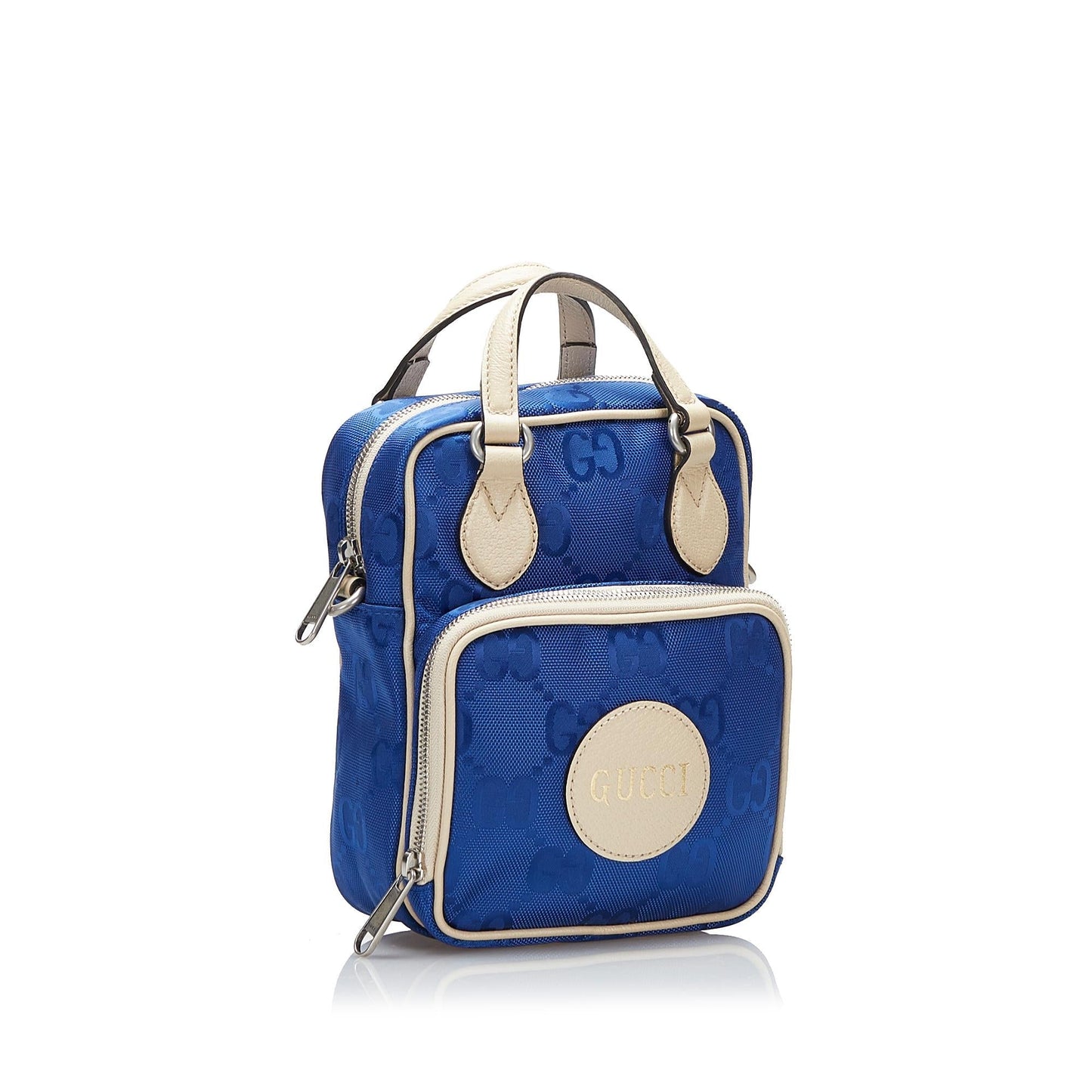Gucci GG Off Grid SHG-Tlffff Nylon Blue Satchel Bag