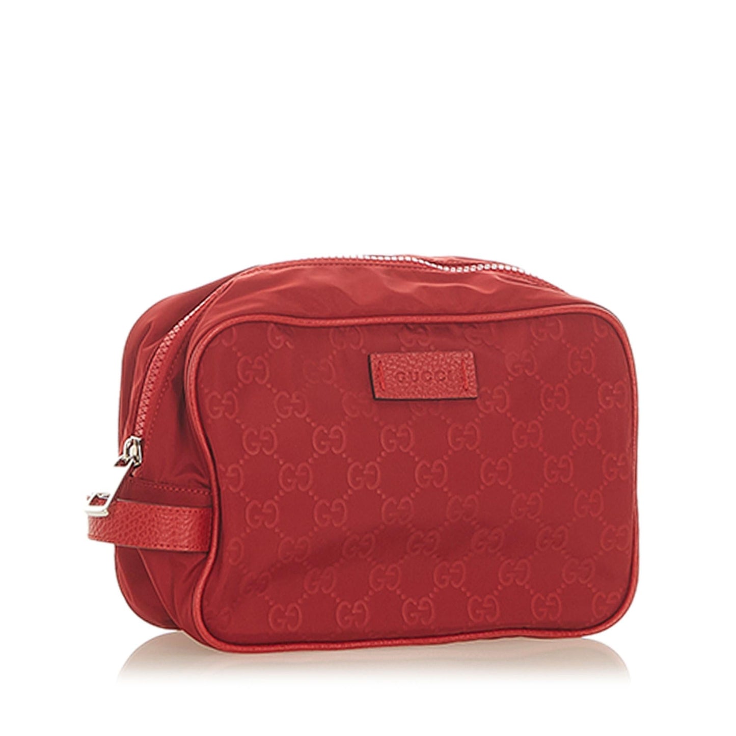 Gucci GG Pouch SHG-uT3lxn Nylon Red Handbag