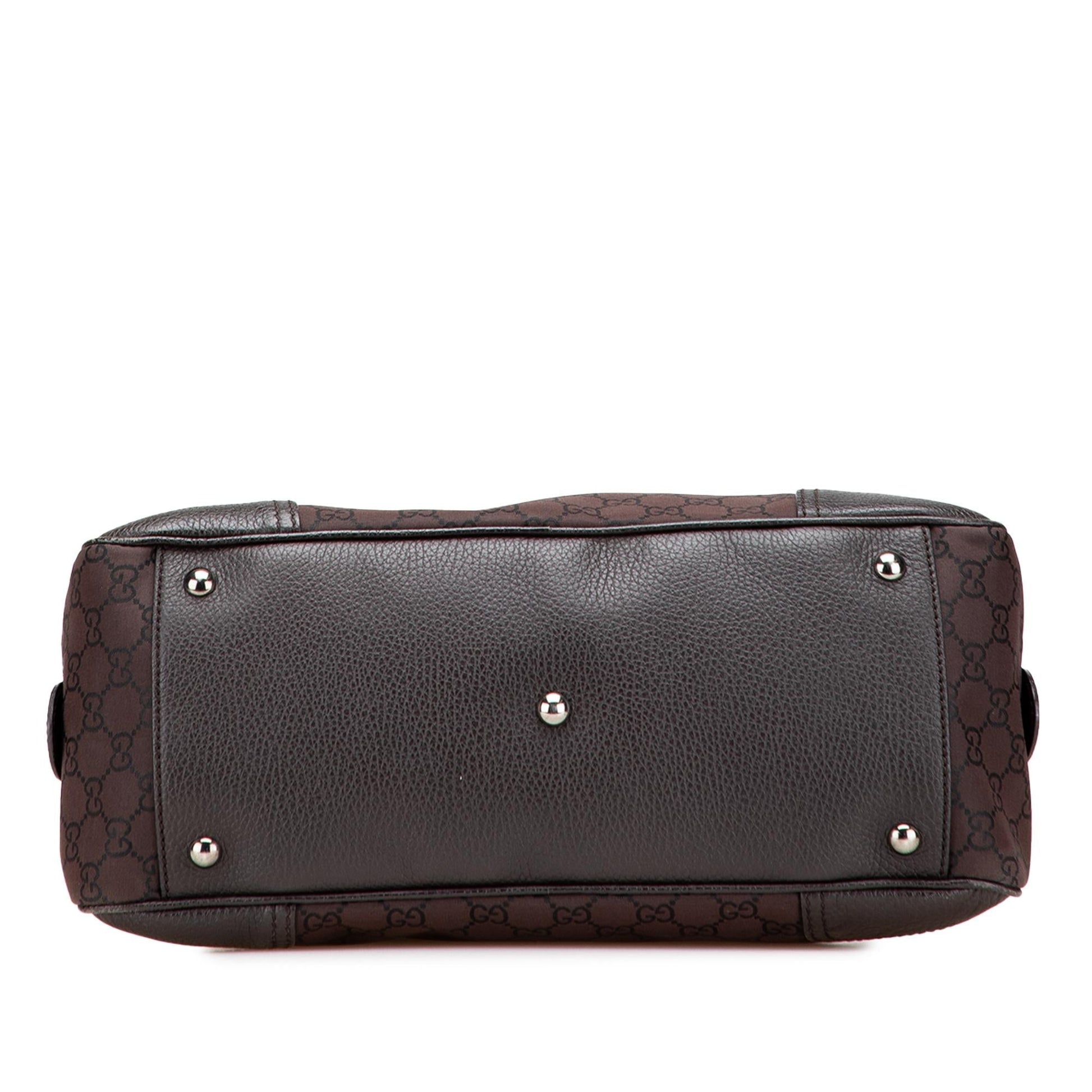 Gucci GG Princy Nylon Brown Shoulder Bag