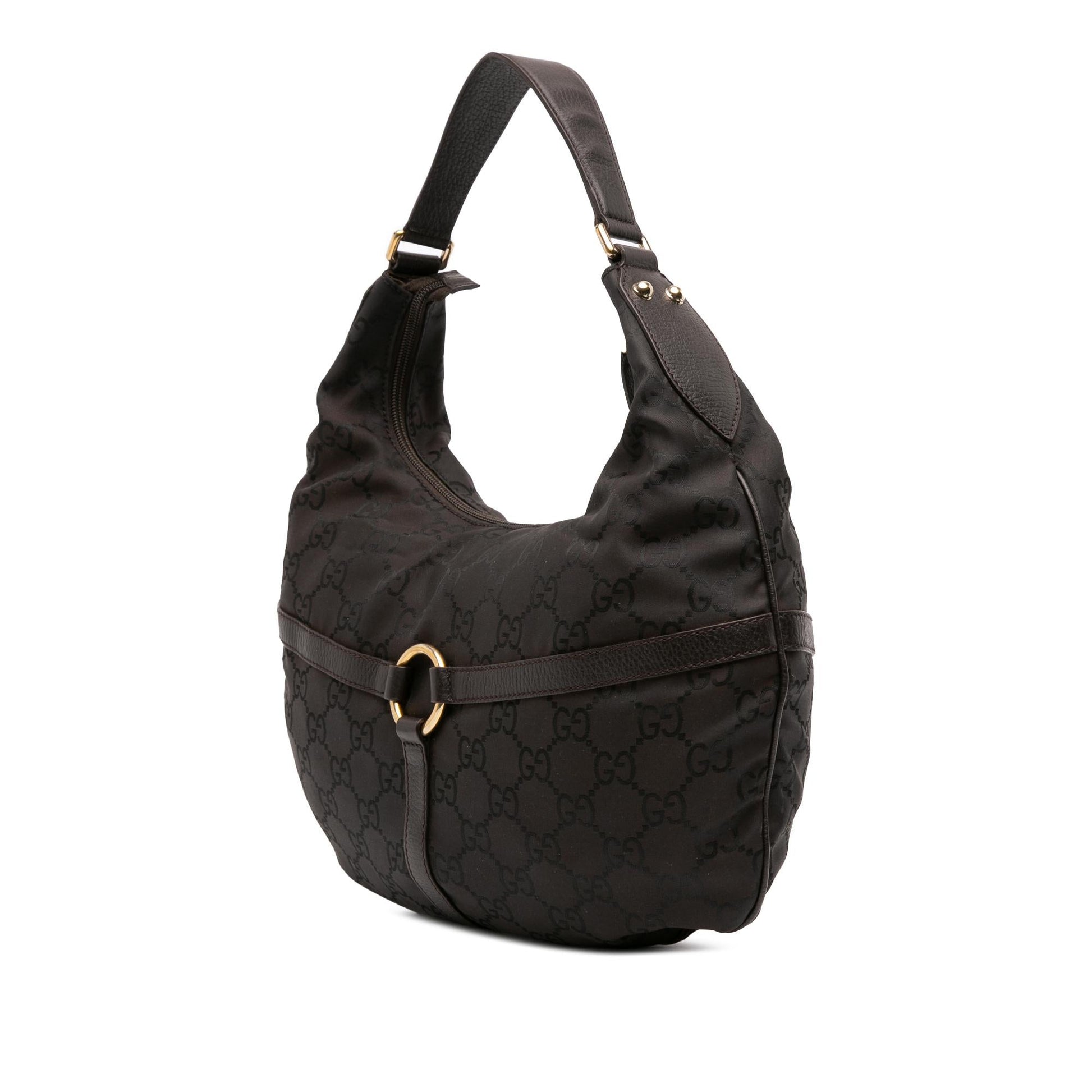 Gucci GG Reins Nylon Shoulder Bag
