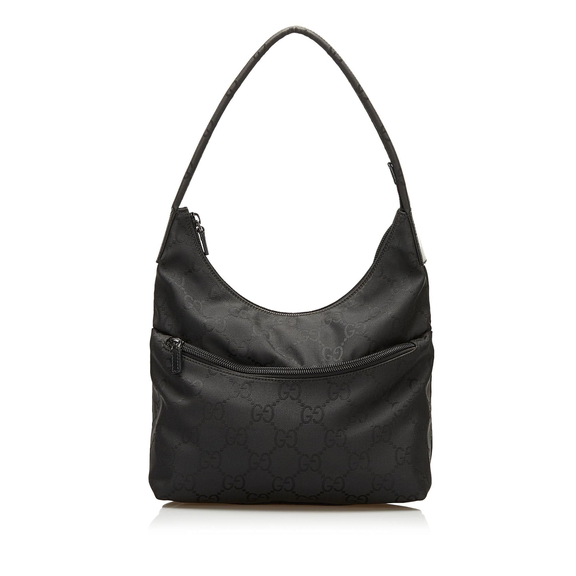 Gucci GG SHG Nylon Black Shoulder Bag