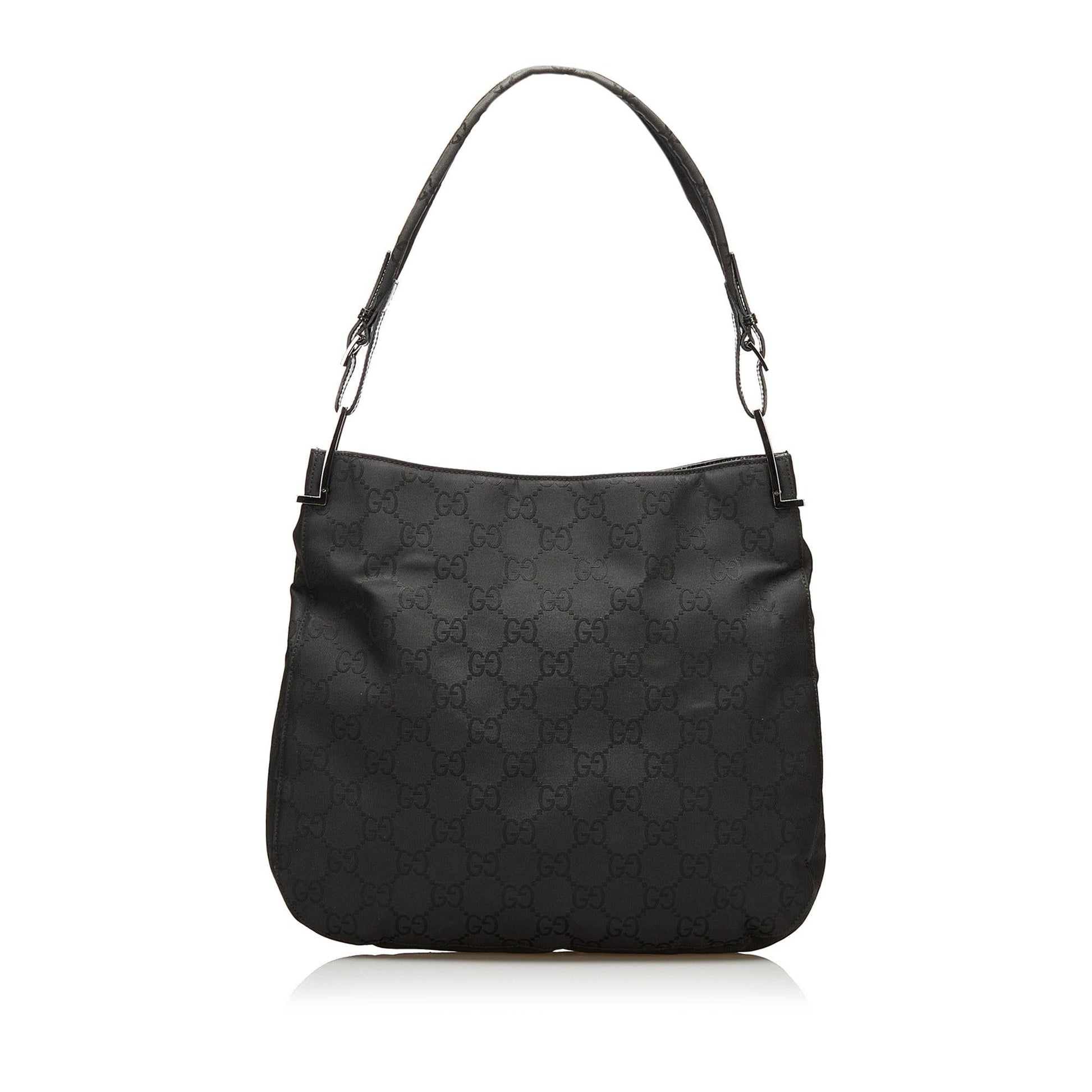 Gucci GG SHG Nylon Black Shoulder Bag Bag Shg