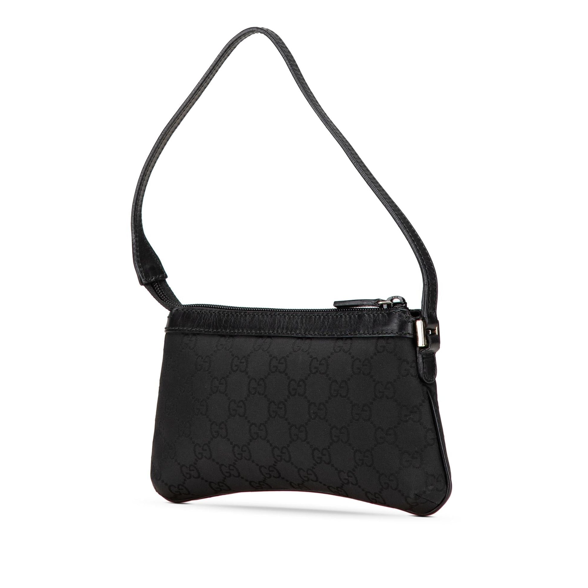 Gucci GG Nylon Black Shoulder Bag