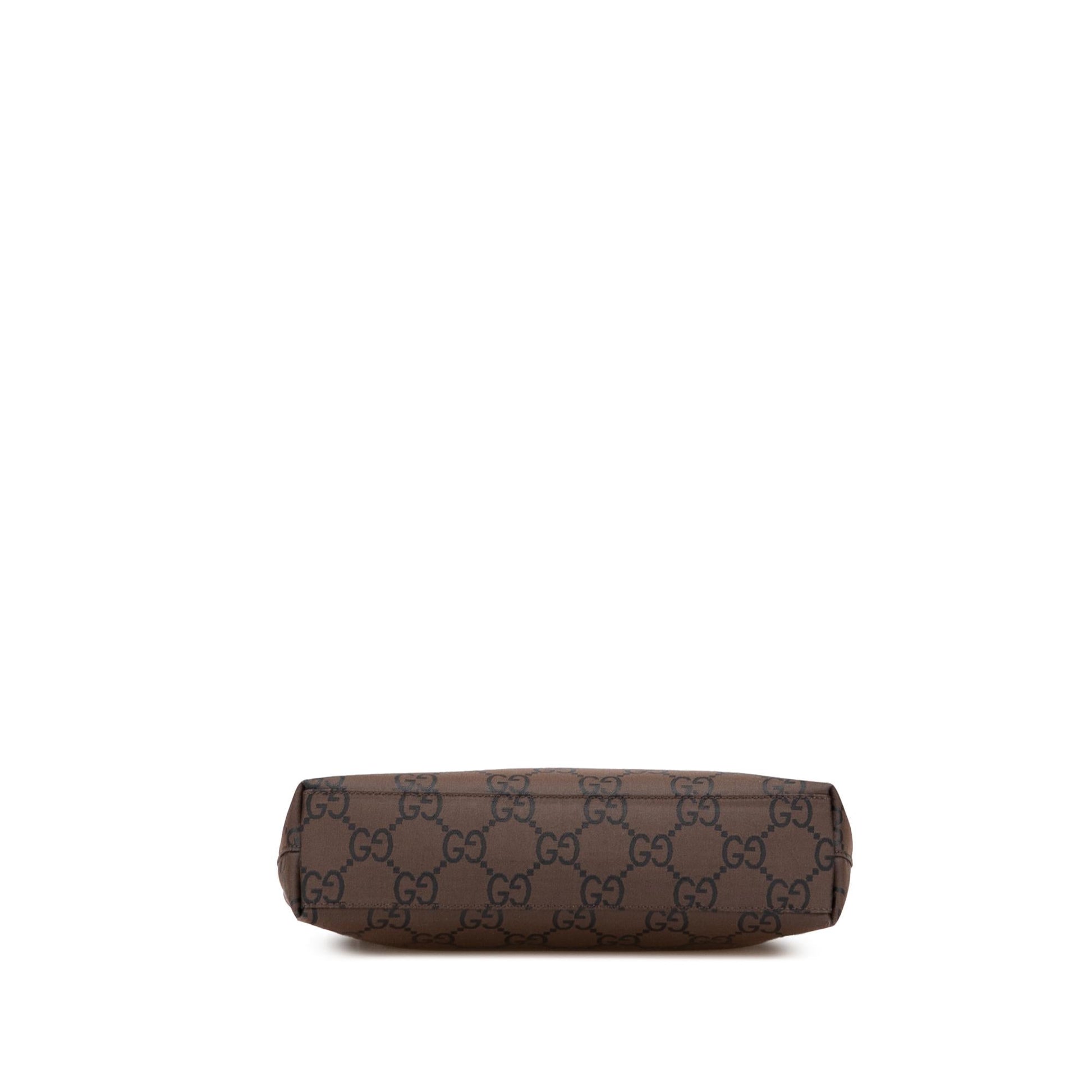 Gucci GG Nylon Brown Shoulder Bag