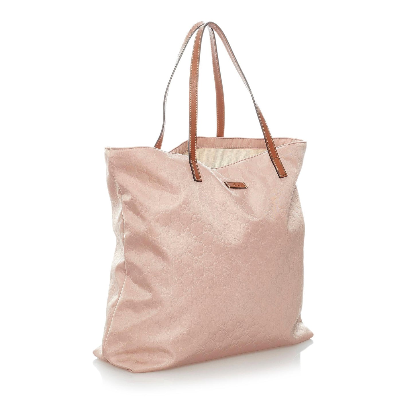 Gucci GG SHG Nylon Pink Tote Bag Bag Shg