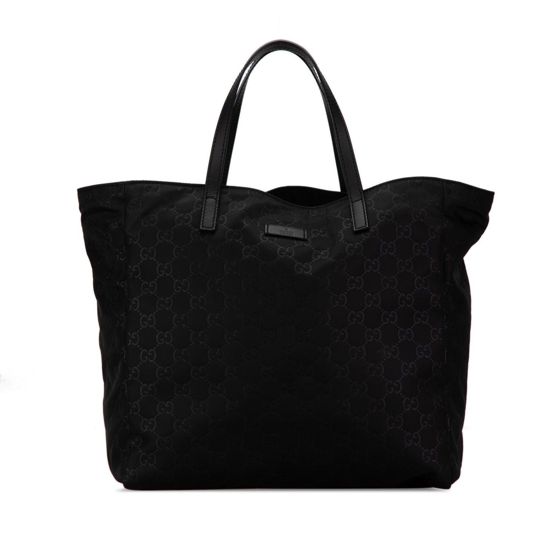 Gucci GG SHG-4lGEJ8 Nylon Calf Black Tote Bag