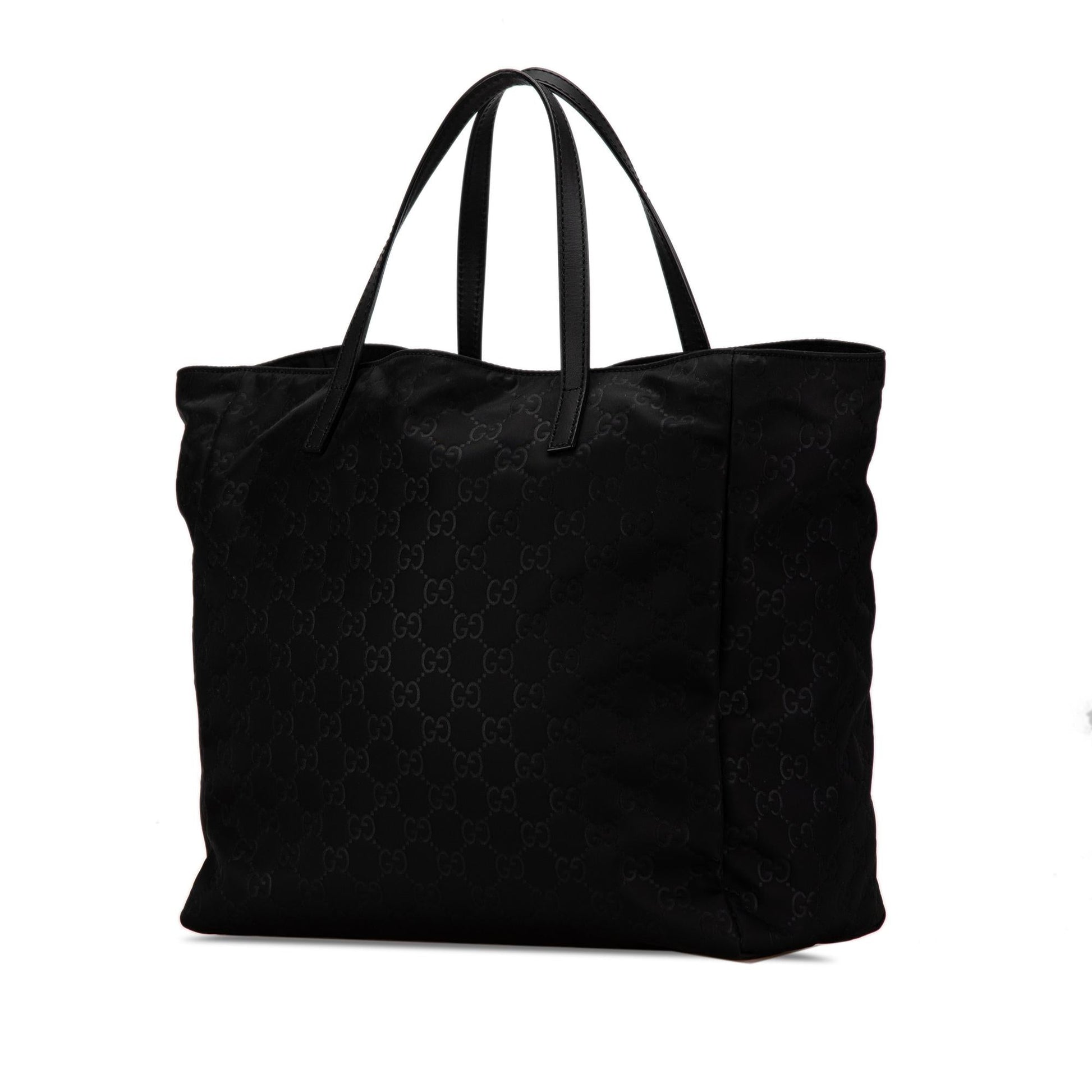 Gucci GG SHG-4lGEJ8 Nylon Calf Black Tote Bag