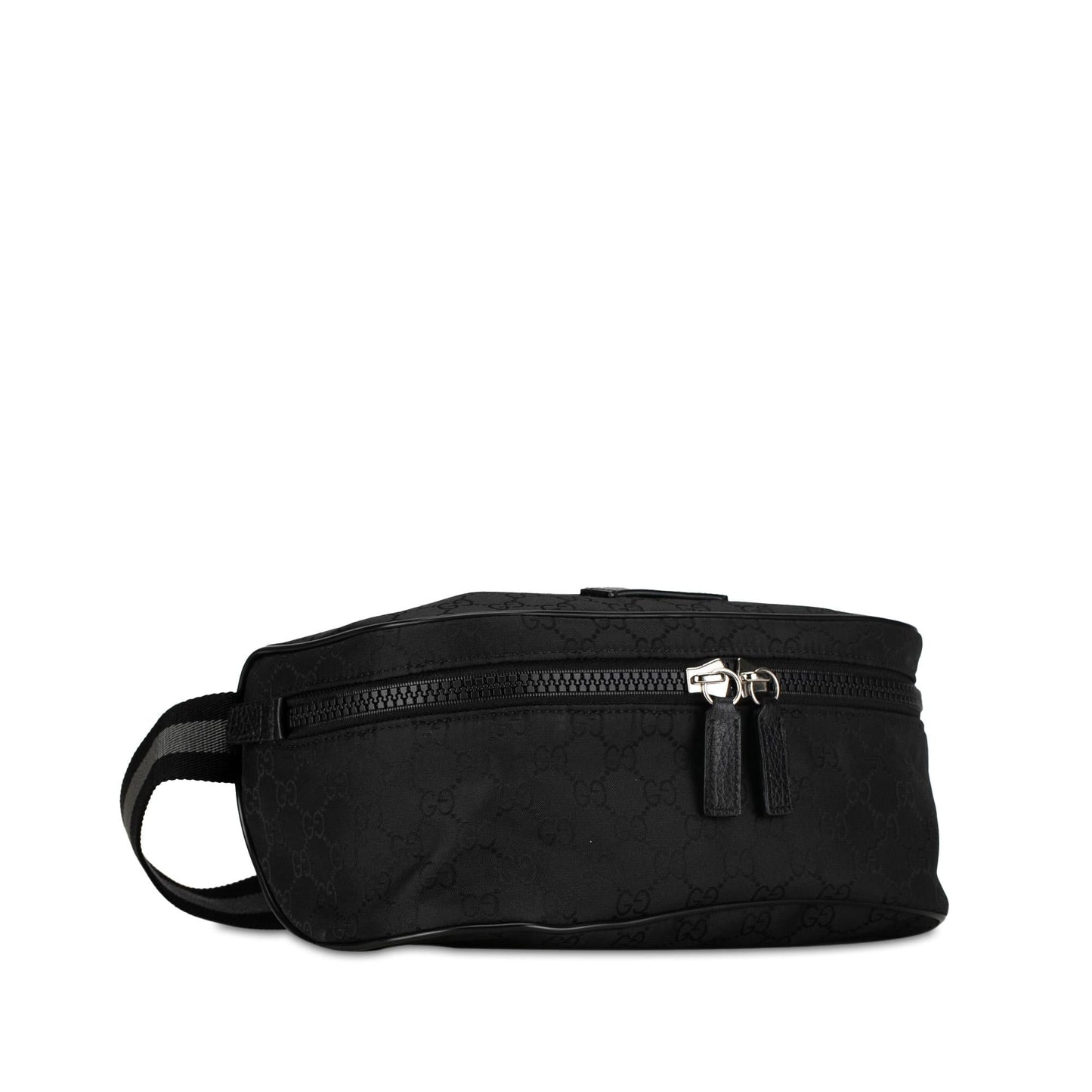 Gucci GG Web Belt SHG-ykUB9T Nylon Calf Black Accessory