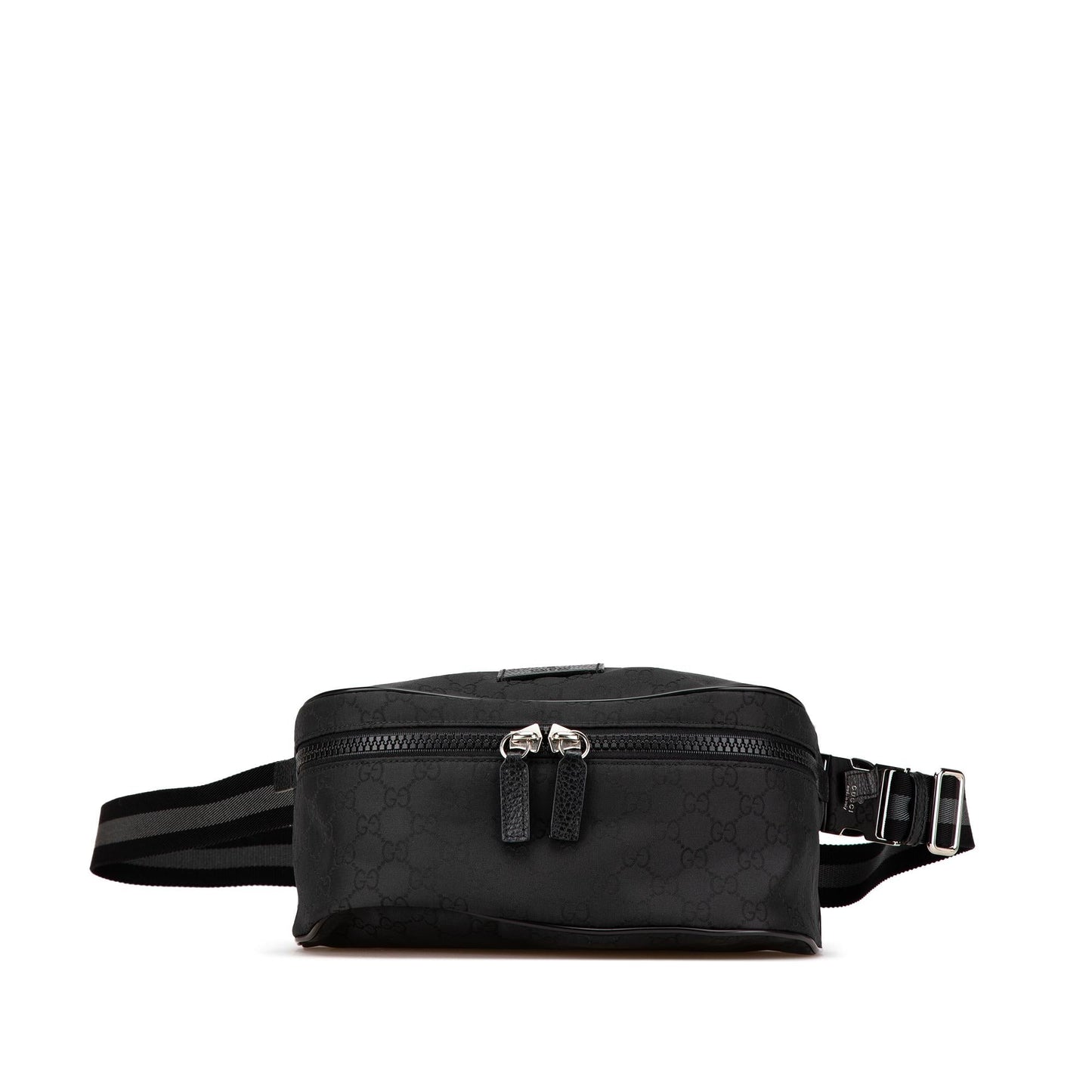 Gucci GG Web Belt Nylon Black Accessory Belt Bag