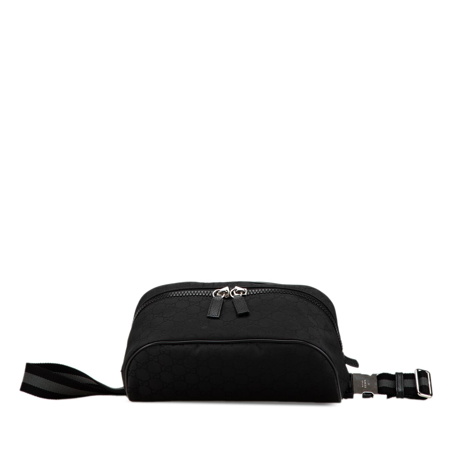 Gucci GG Web Belt Nylon Black Accessory Bag 1