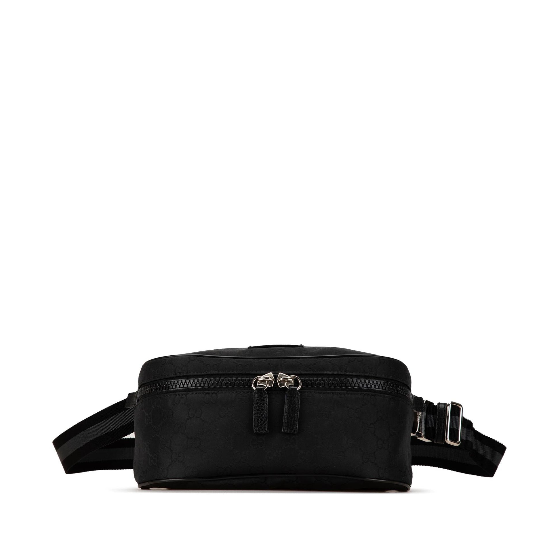 Gucci GG Web Belt Nylon Calf Black Accessory Bag 6