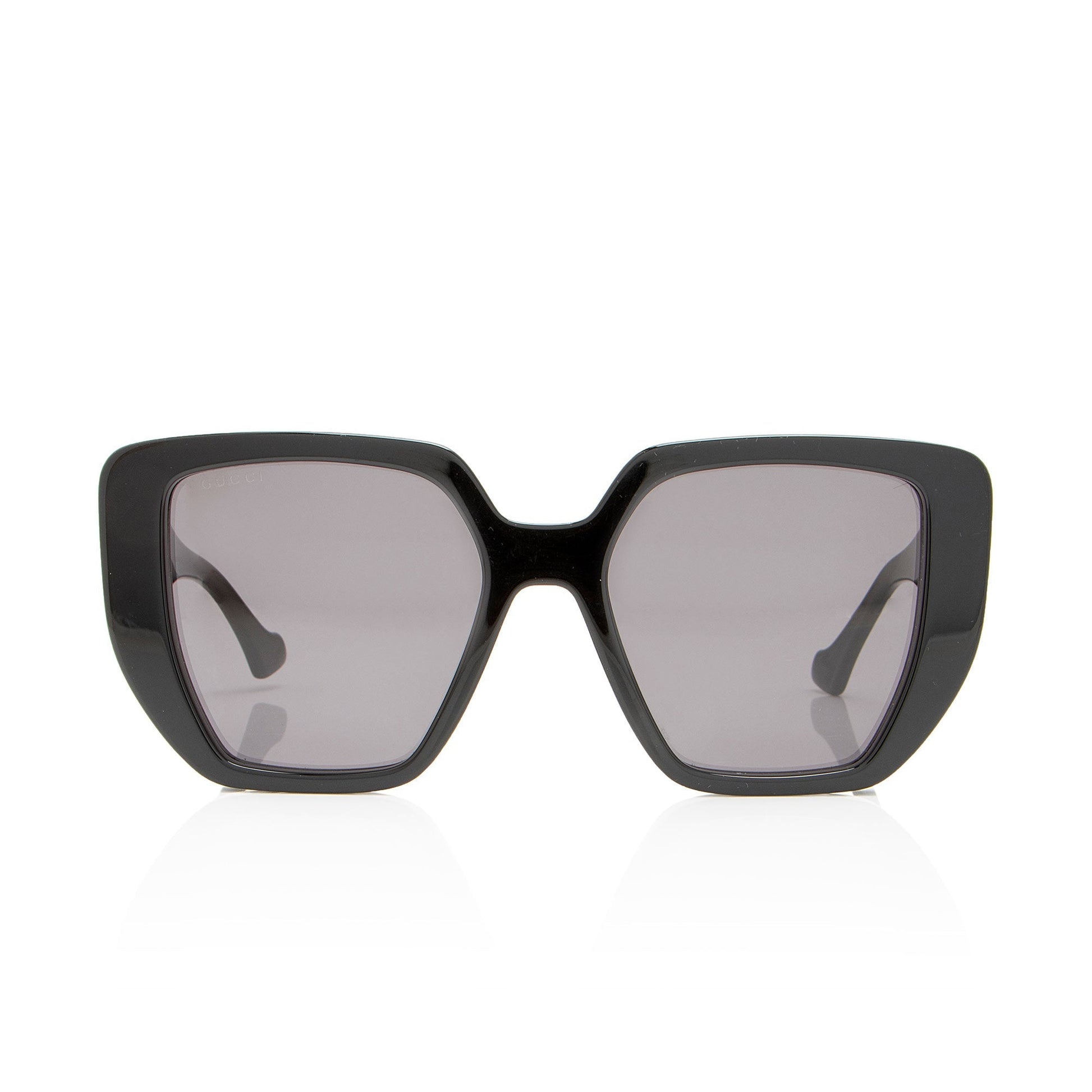 Gucci GG Oversized Rectangular Sunglasses Black Accessory