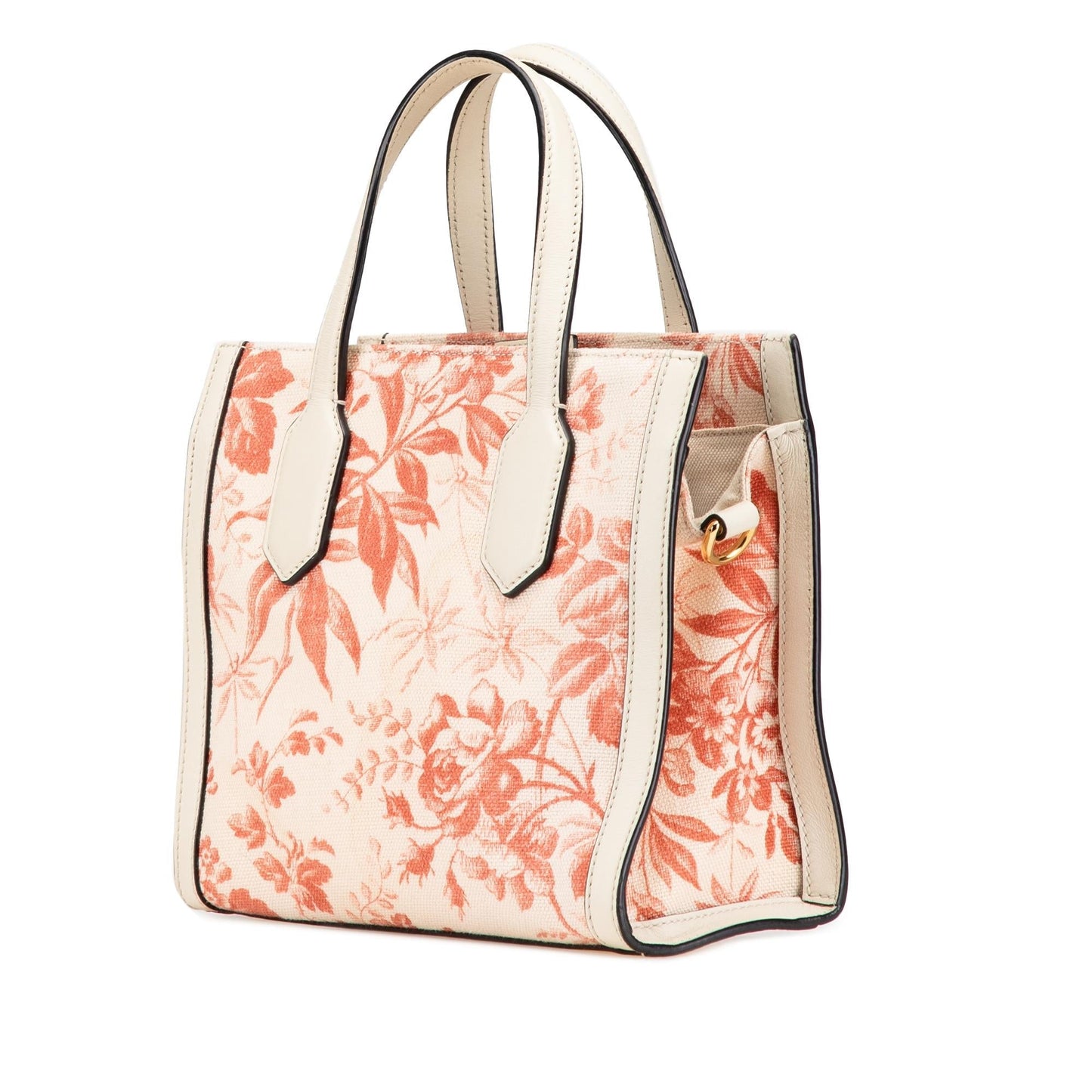 Gucci GG Ribbon Herbarium Canvas Pink Satchel Bag Satchel 1