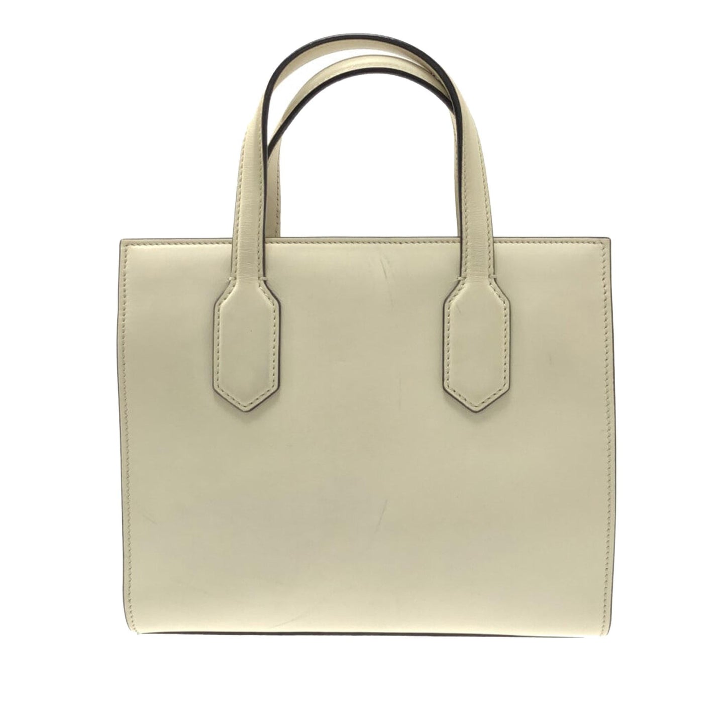 Gucci GG Ribbon SHG-YT761W Calf White Satchel Bag