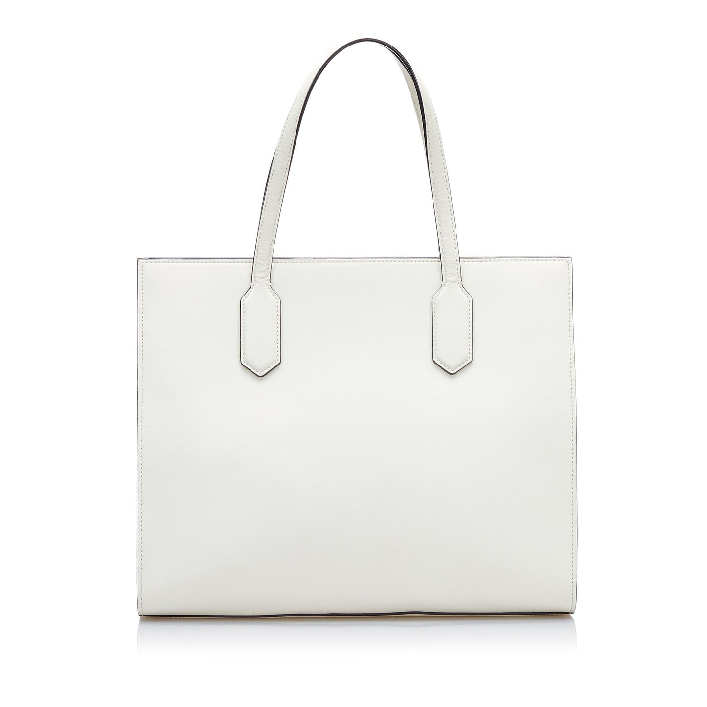 Gucci GG Ribbon SHG-DG01jo Calf White Tote Bag