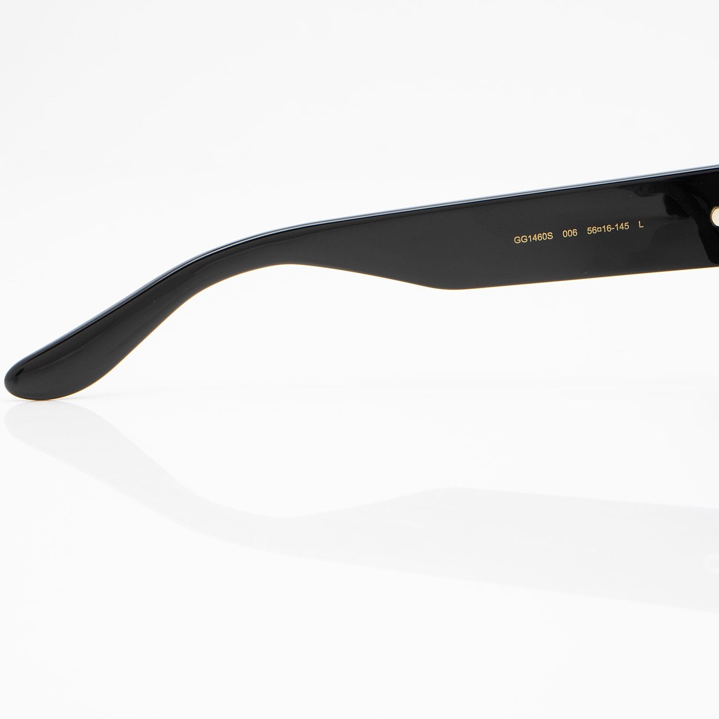 Gucci Enameled GG Square Sunglasses Black Accessory