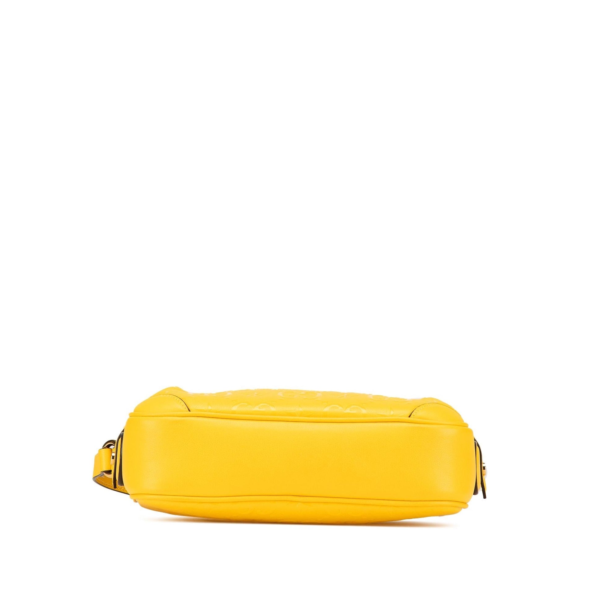 Gucci GG Star Embossed Leather Calf Crossbody Bag