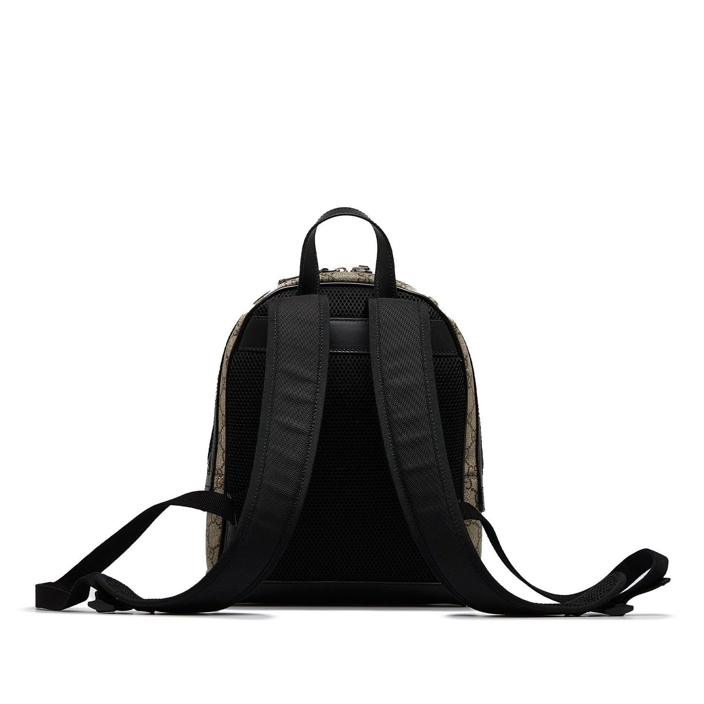 Gucci GG Supreme Backpack SHG-vLgXGr Canvas Calf Black Brown