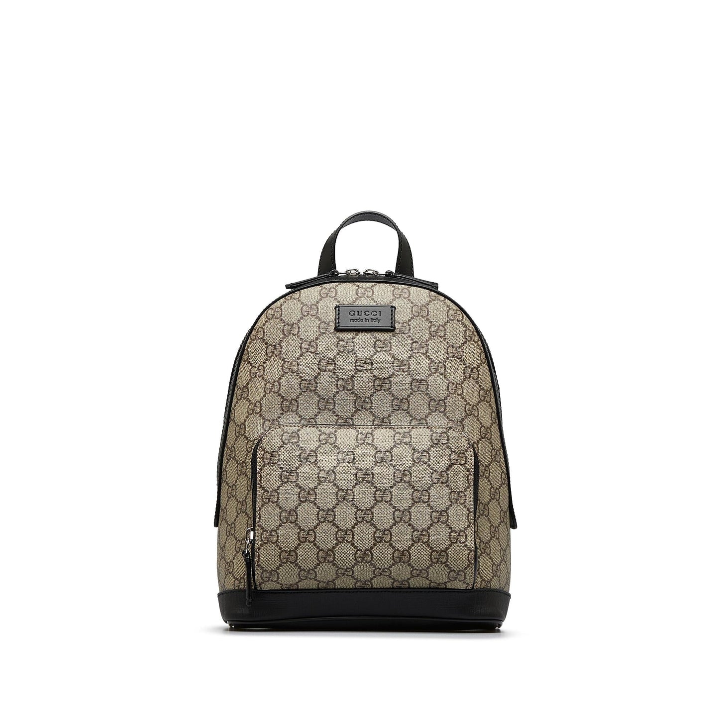 Gucci GG Supreme Backpack SHG-vLgXGr Canvas Calf Black Brown