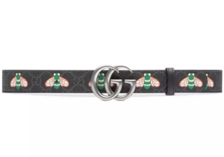 Gucci GG SUPREME BEE Leather Belt