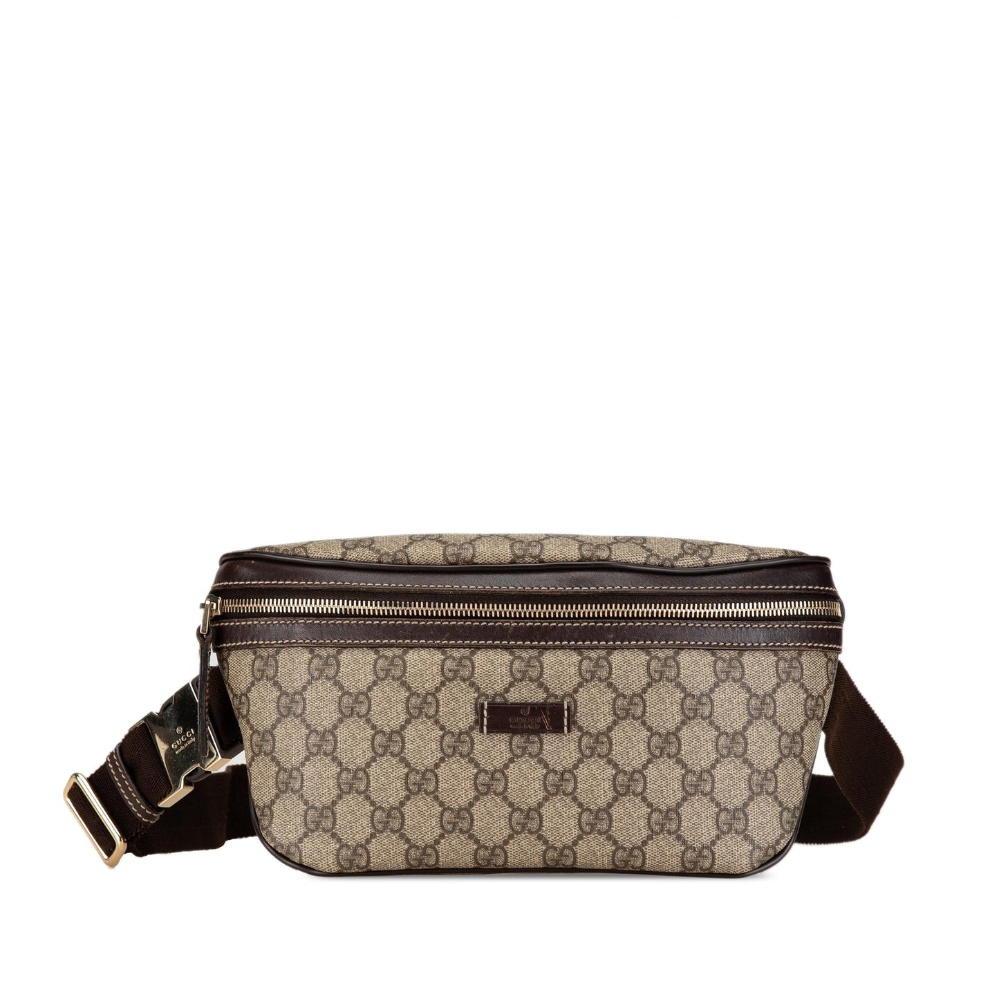 Gucci GG Supreme Belt SHG-uT0WLo Canvas Brown Accessory